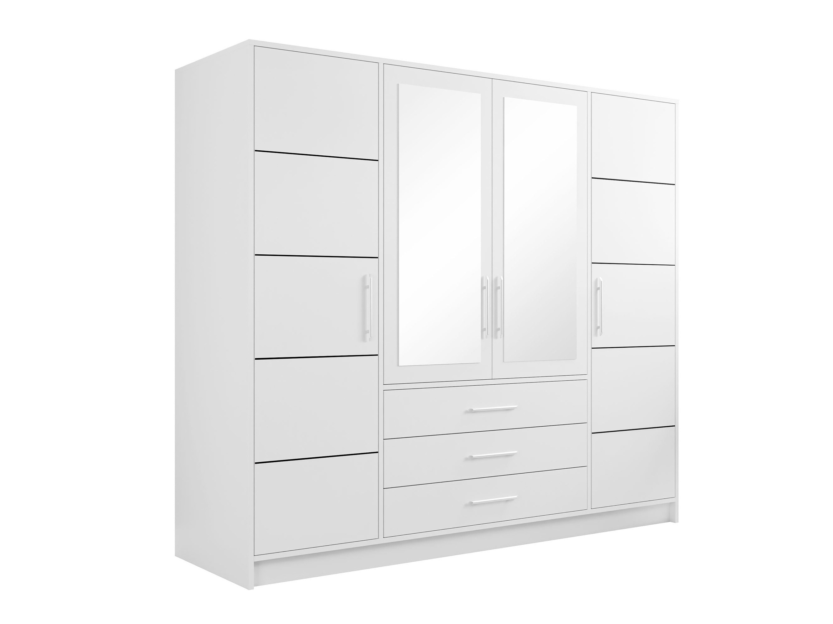 Kleiderschrank Dortivu (Weiss)