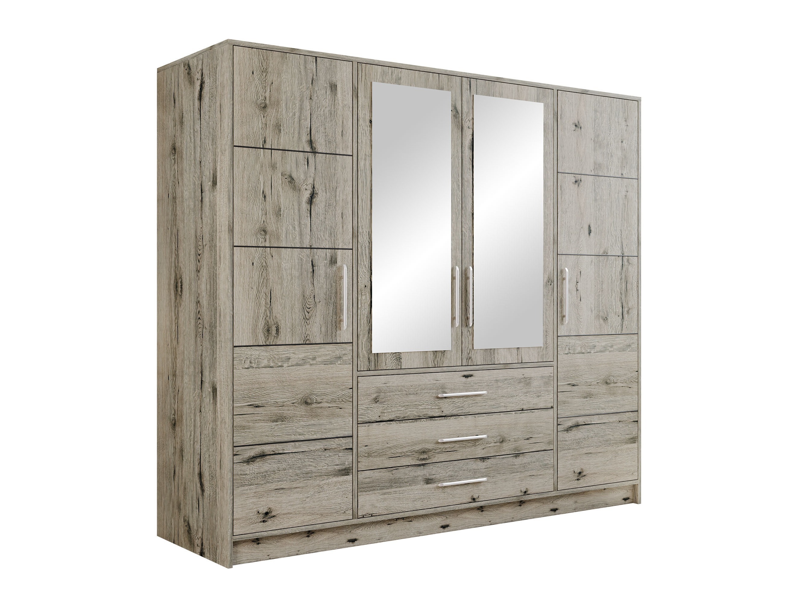 Kleiderschrank Dortivu (Wellington Eichenholzoptik)