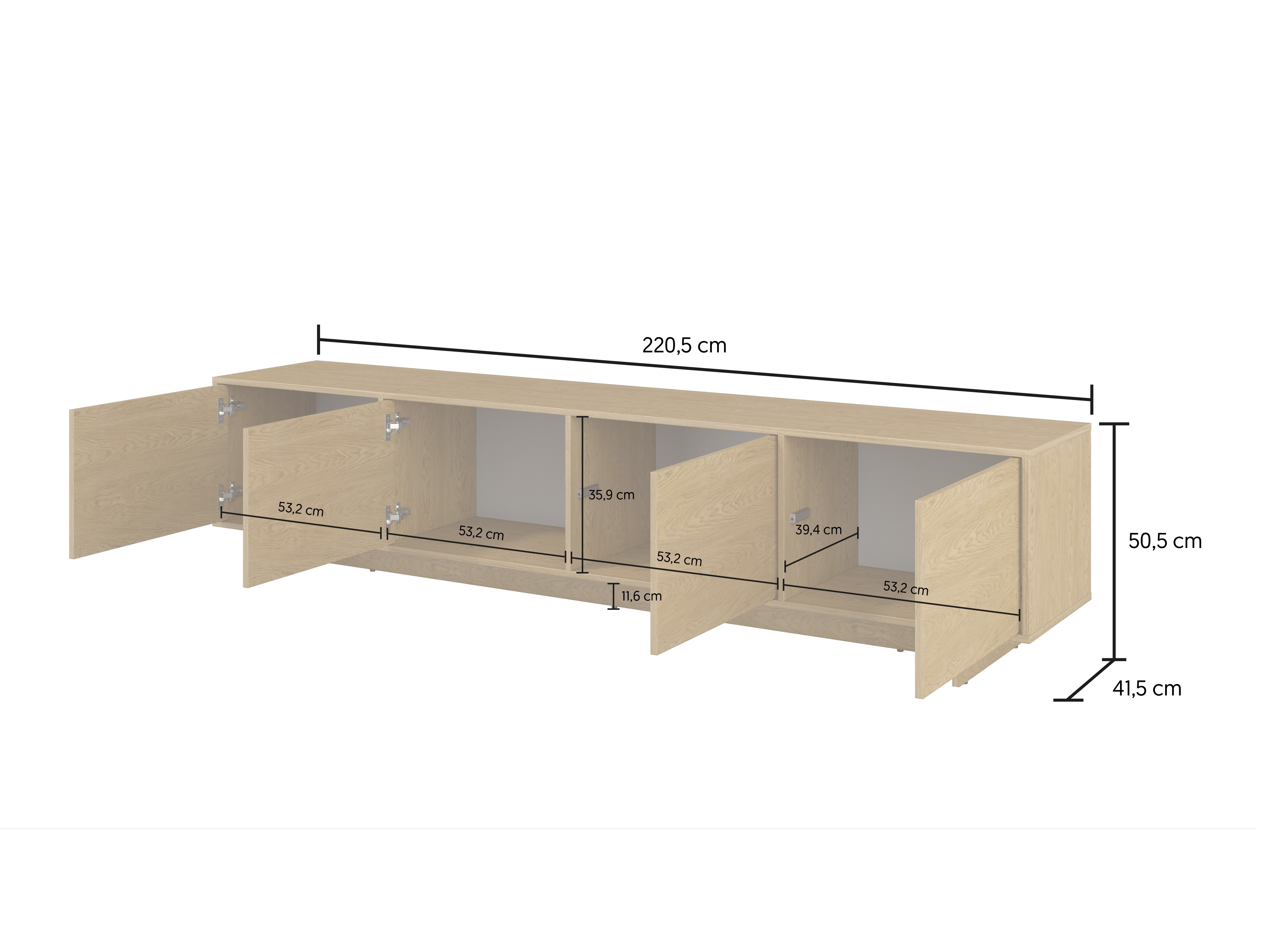 Wohnzimmer-Set Cavbali 103 (Eiche)