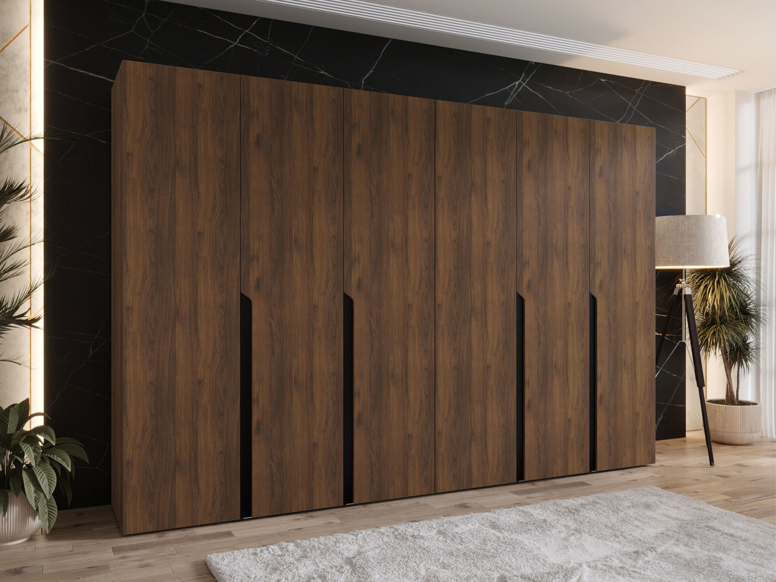 Kleiderschrank Hartford 583 (Walnussholzoptik)