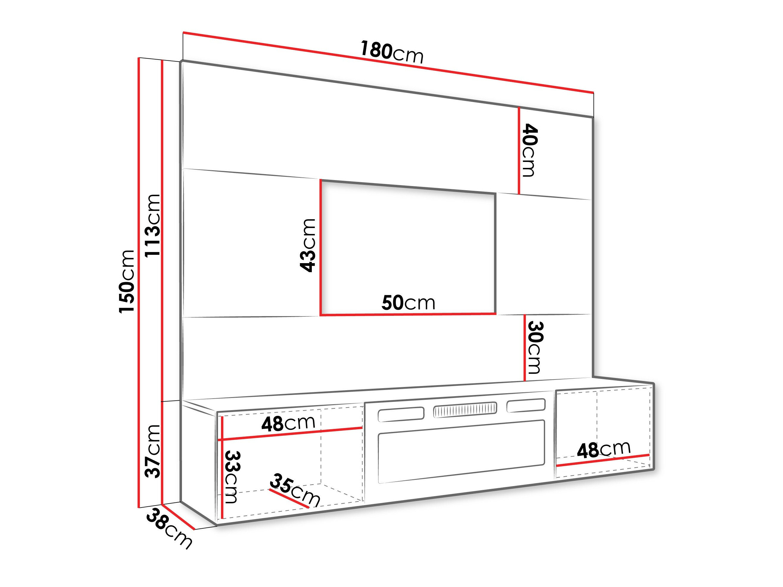 Wohnzimmer-Sets Comfivo Salix VII (Weiss + Weisser Marmor)