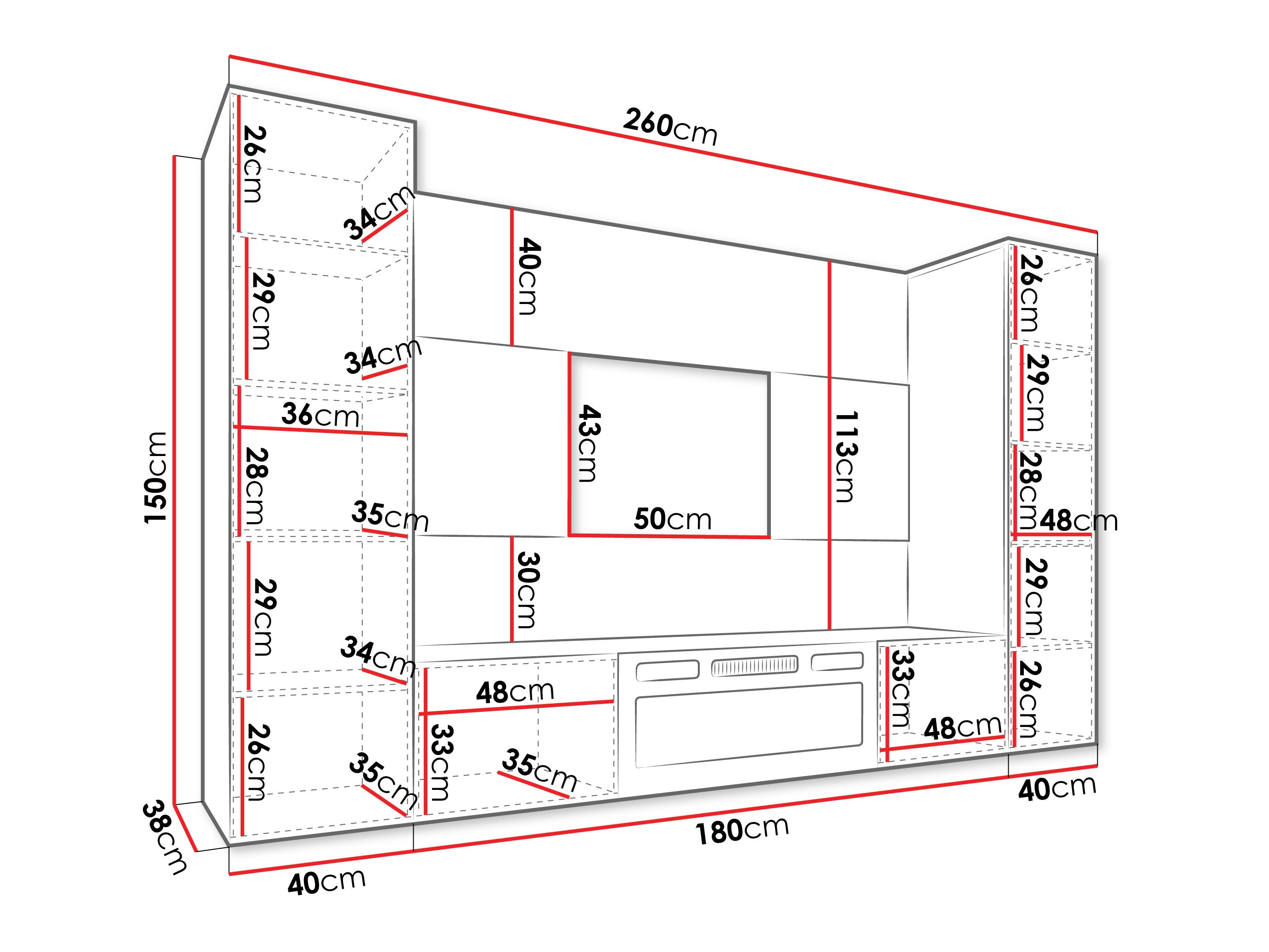 Wohnzimmer-Sets Comfivo Salix VIII (Schwarz + Schwarzer Marmor)