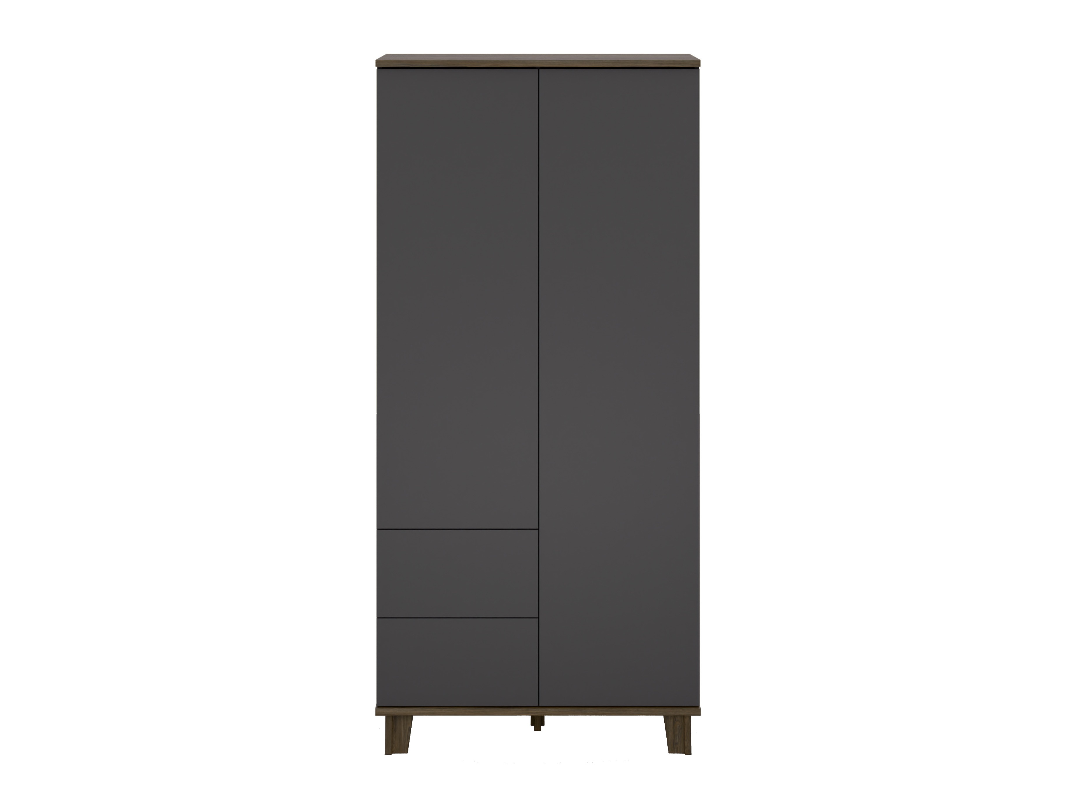 Kleiderschrank Evarveru 100 (Anthrazit)