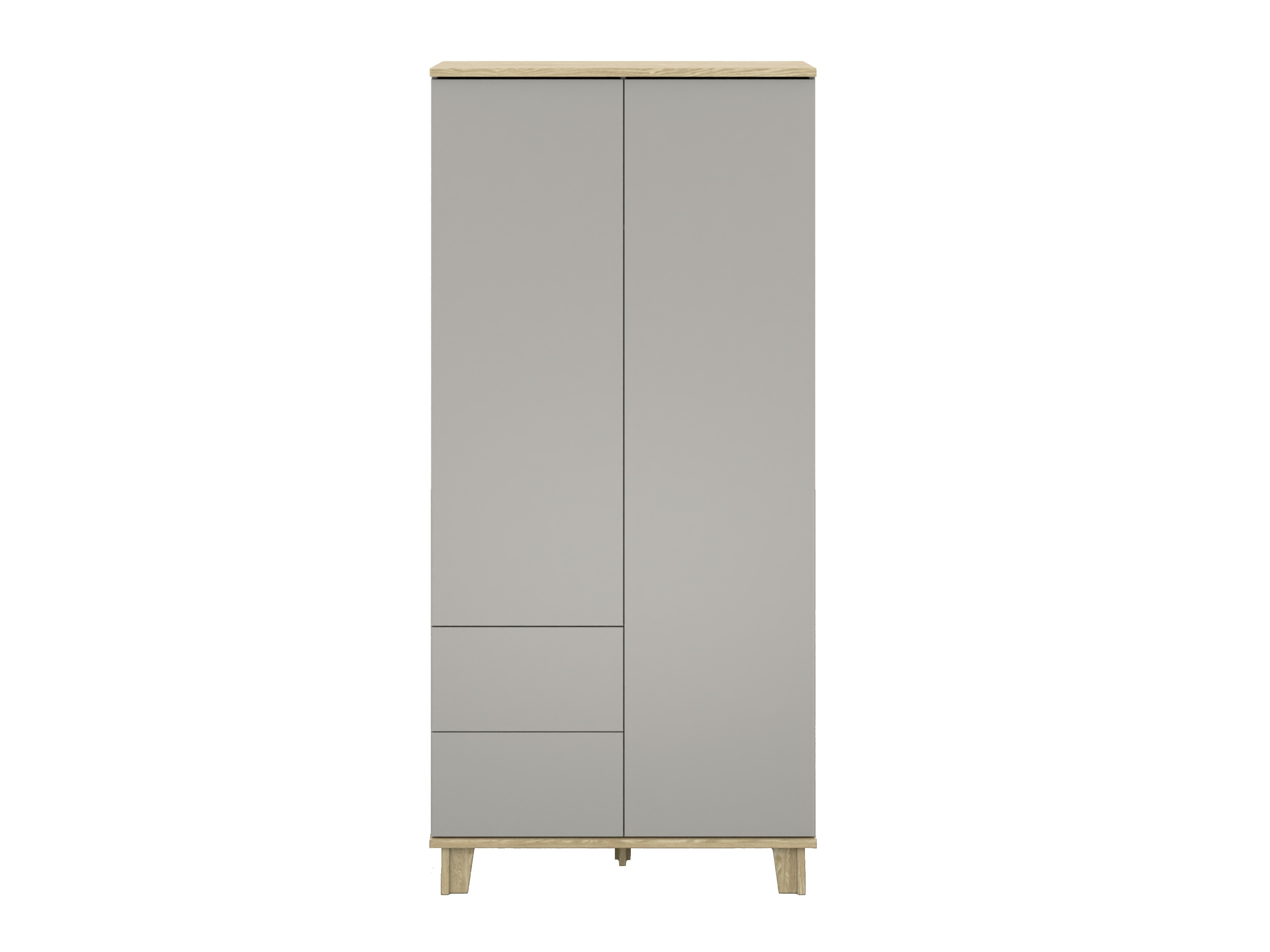 Kleiderschrank Evarveru 100 (Grau)