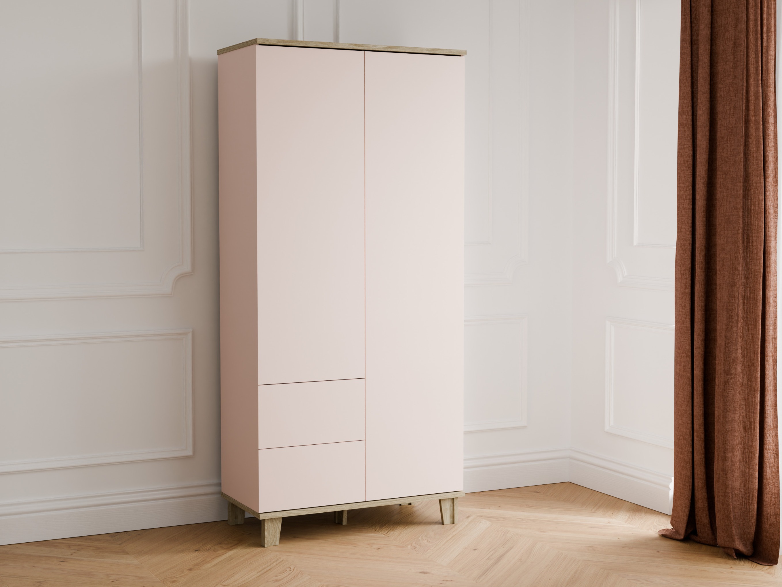 Kleiderschrank Evarveru 100 (Kaschmir)