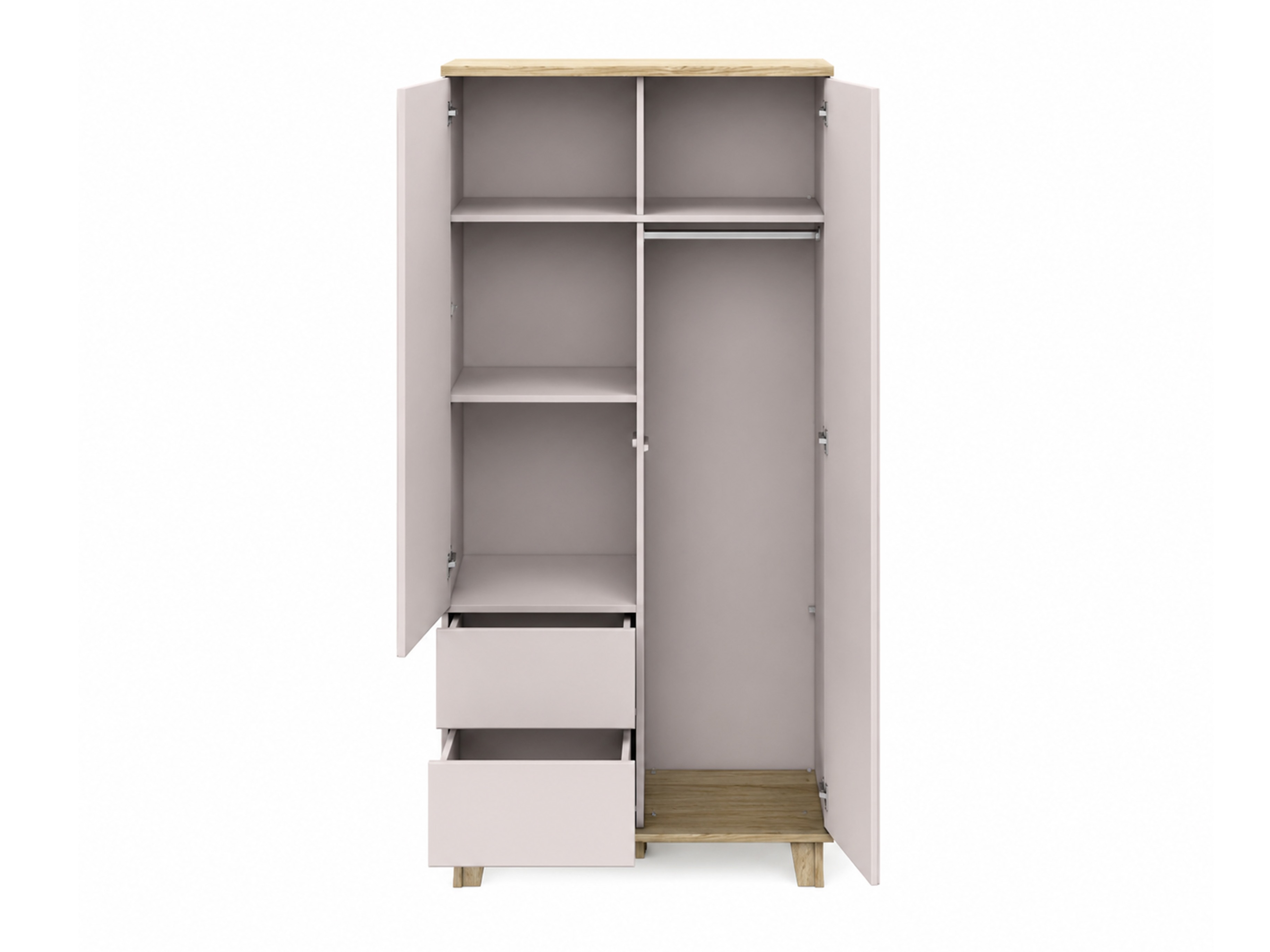 Kleiderschrank Evarveru 100 (Kaschmir)