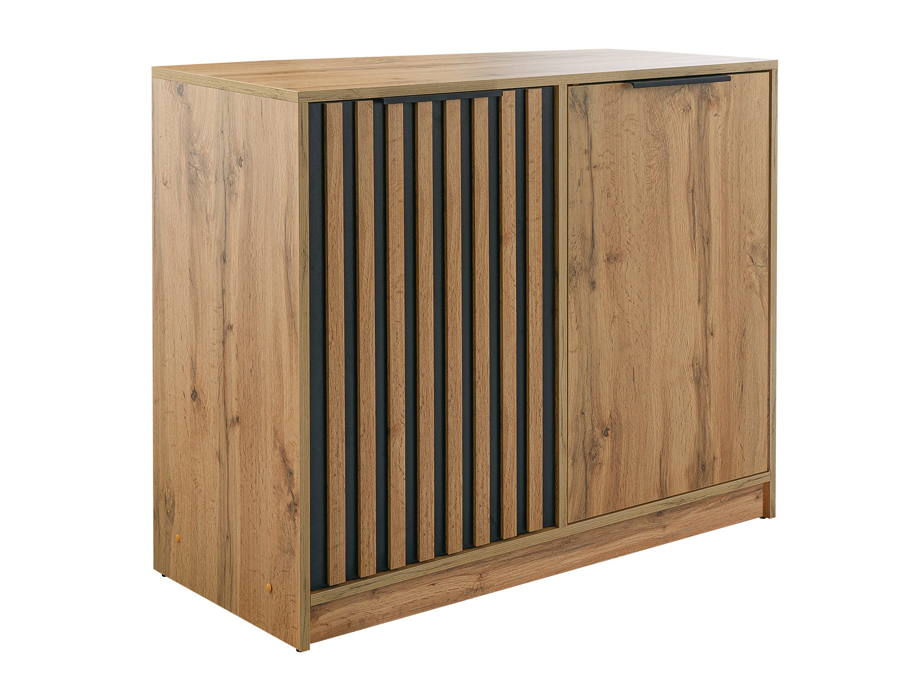 Sideboard Enolevo 116 (Wotan Eiche + Schwarz)