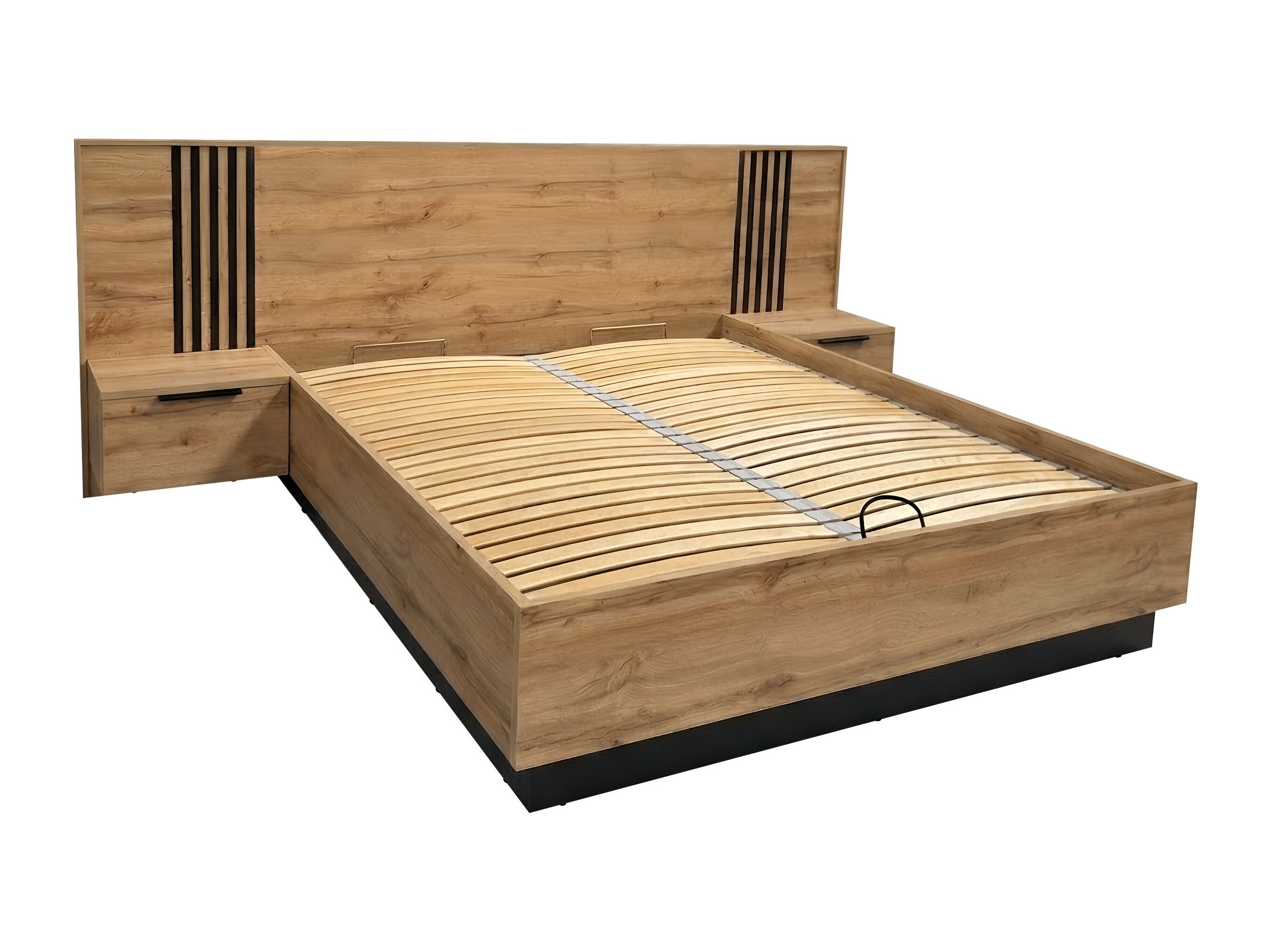Schlafzimmer-Set Enolevo 118 (Wotan Eiche + Schwarz)