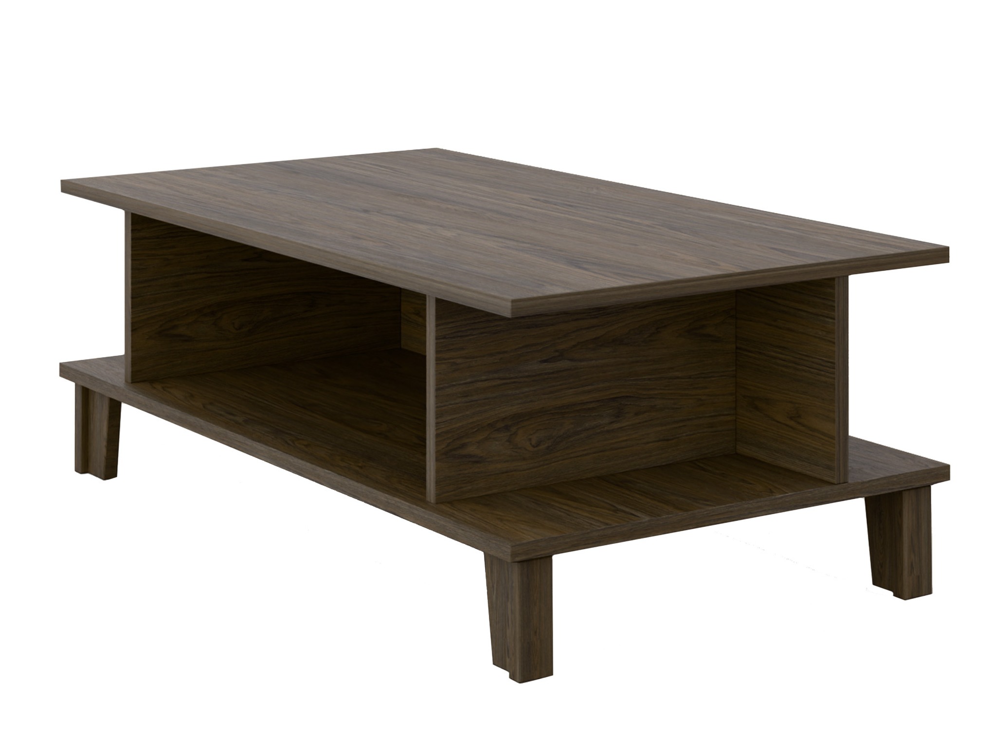 Couchtisch Evarveru 103 (Eichenholzoptik dunkel)