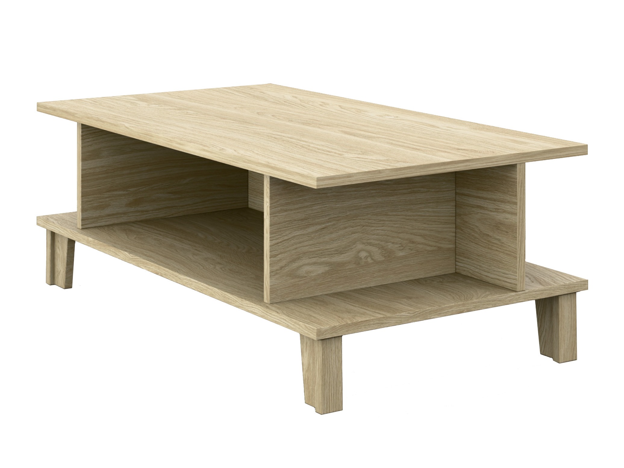 Couchtisch Evarveru 103 (Eichenholzoptik hell)