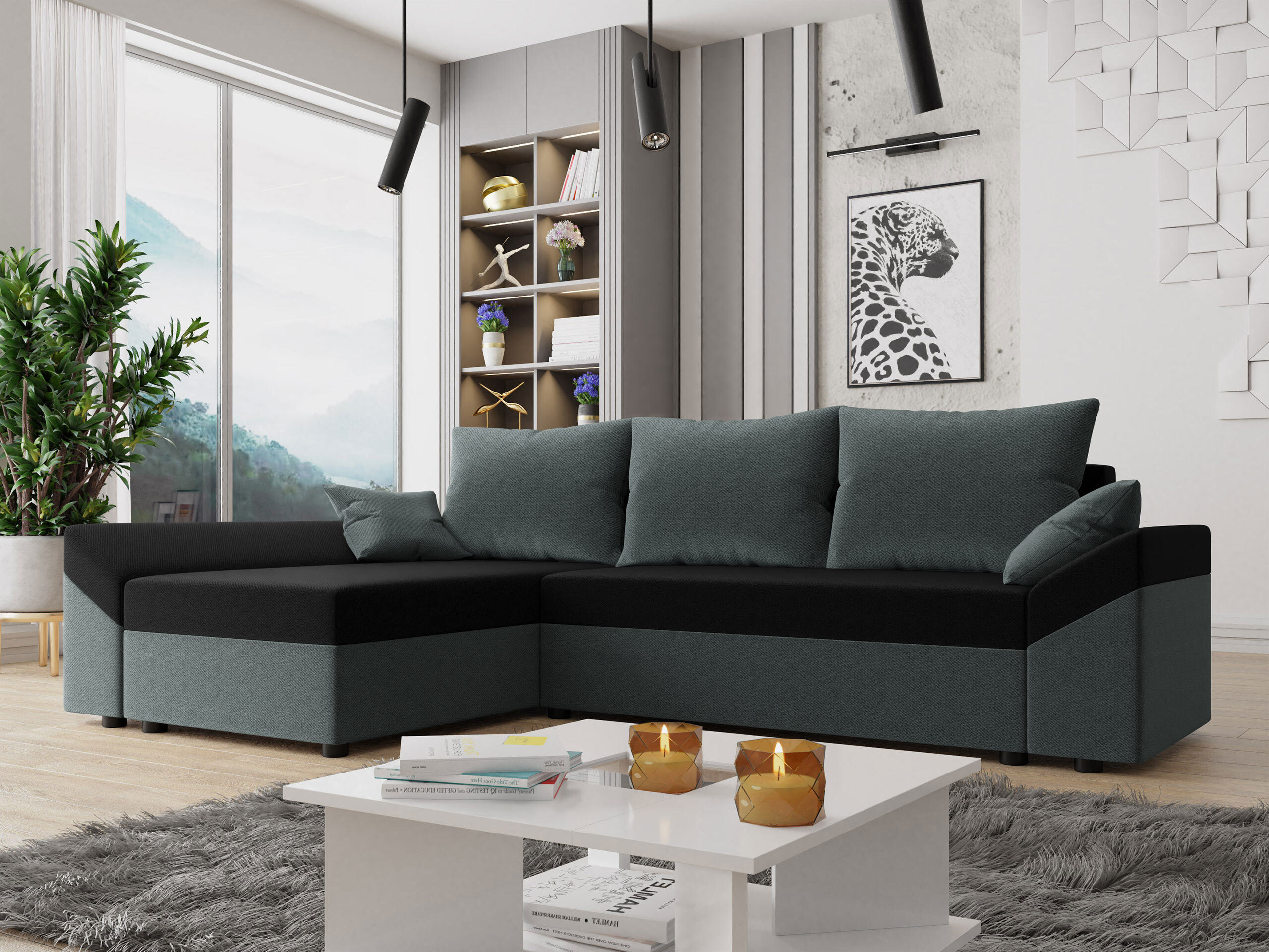 Ecksofa Memphis 130 (Paros 06 + Kronos 07)