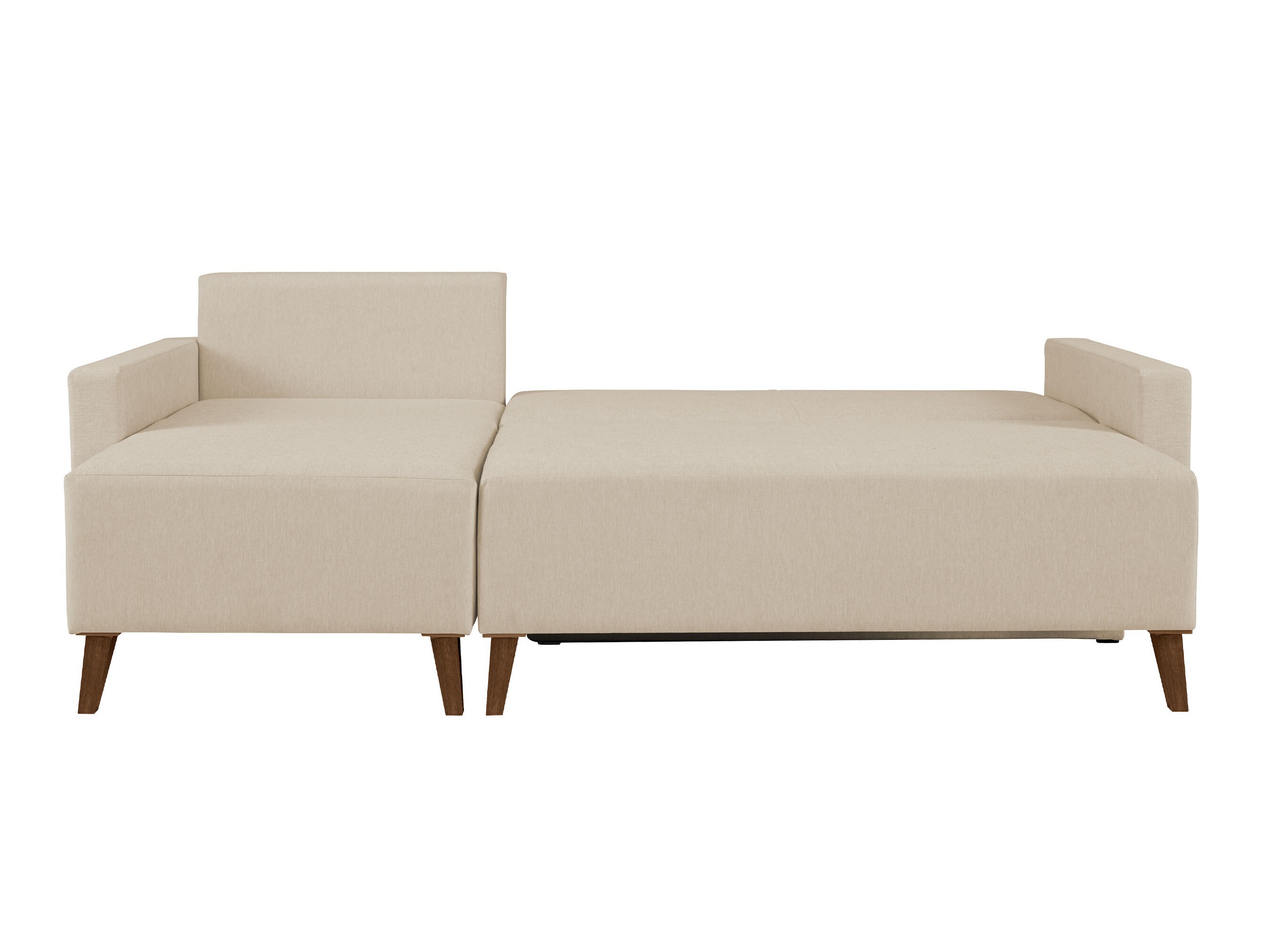 Ecksofa Delbene 130 (Verita 03 + Eichenholzoptik San Remo dunkel)