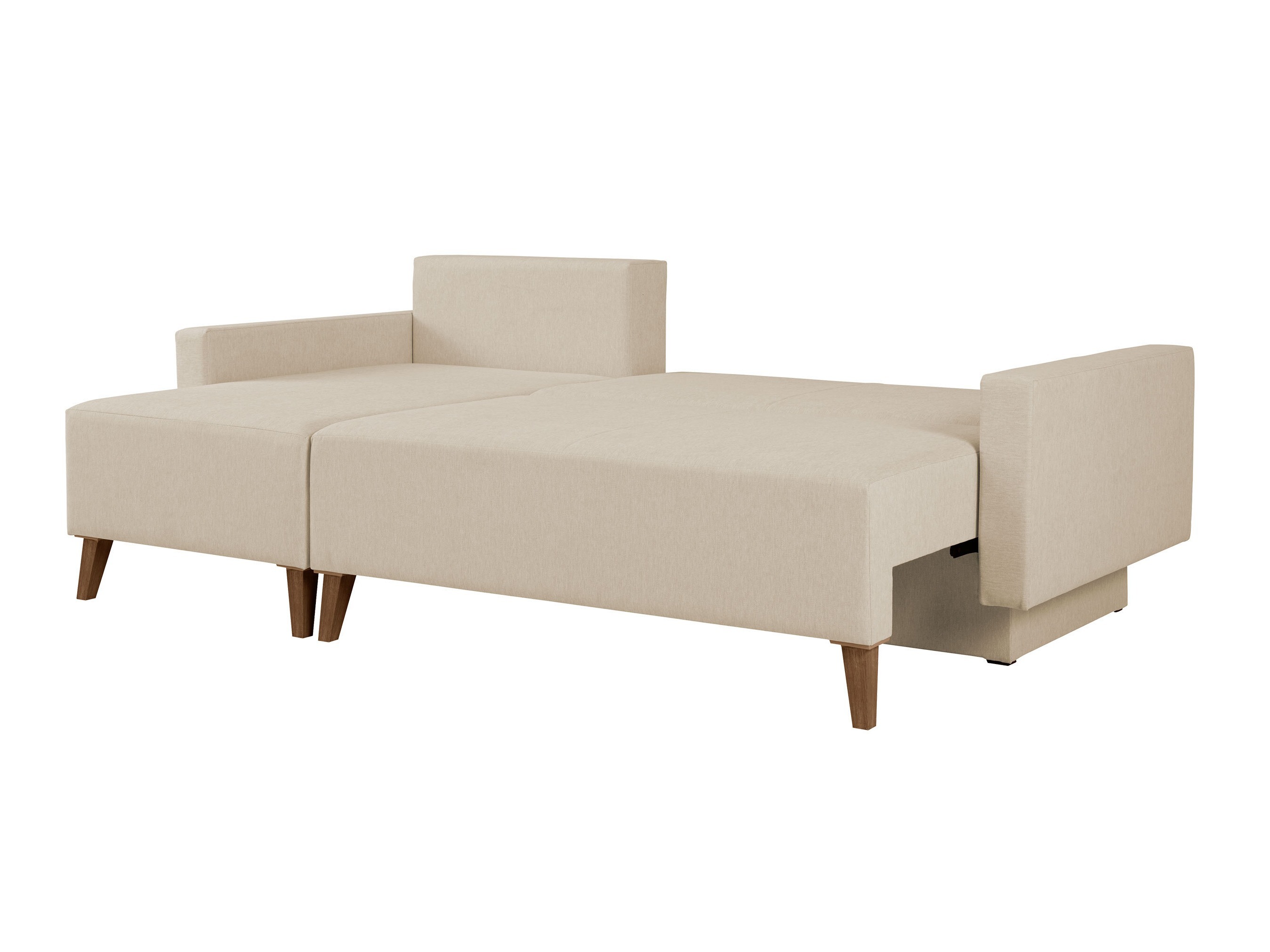 Ecksofa Delbene 130 (Verita 03 + Eichenholzoptik San Remo dunkel)