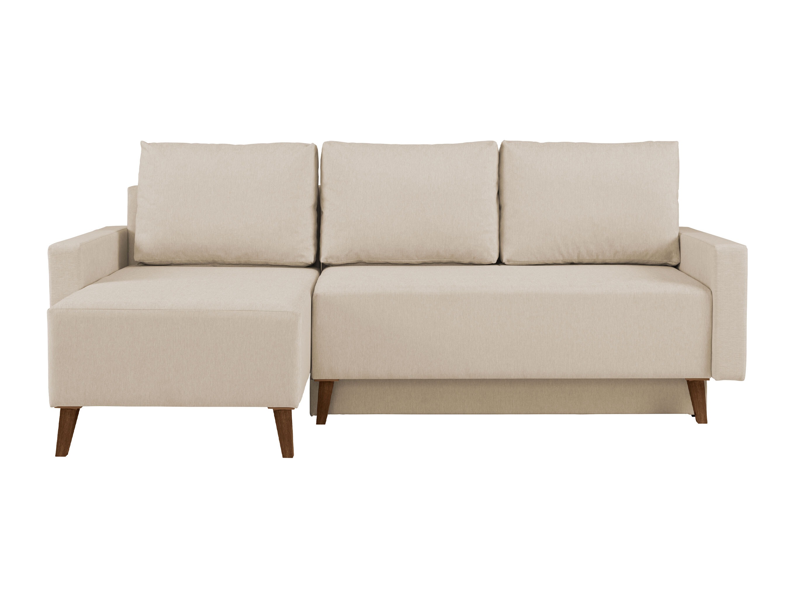 Ecksofa Delbene 130 (Verita 03 + Eichenholzoptik San Remo dunkel)