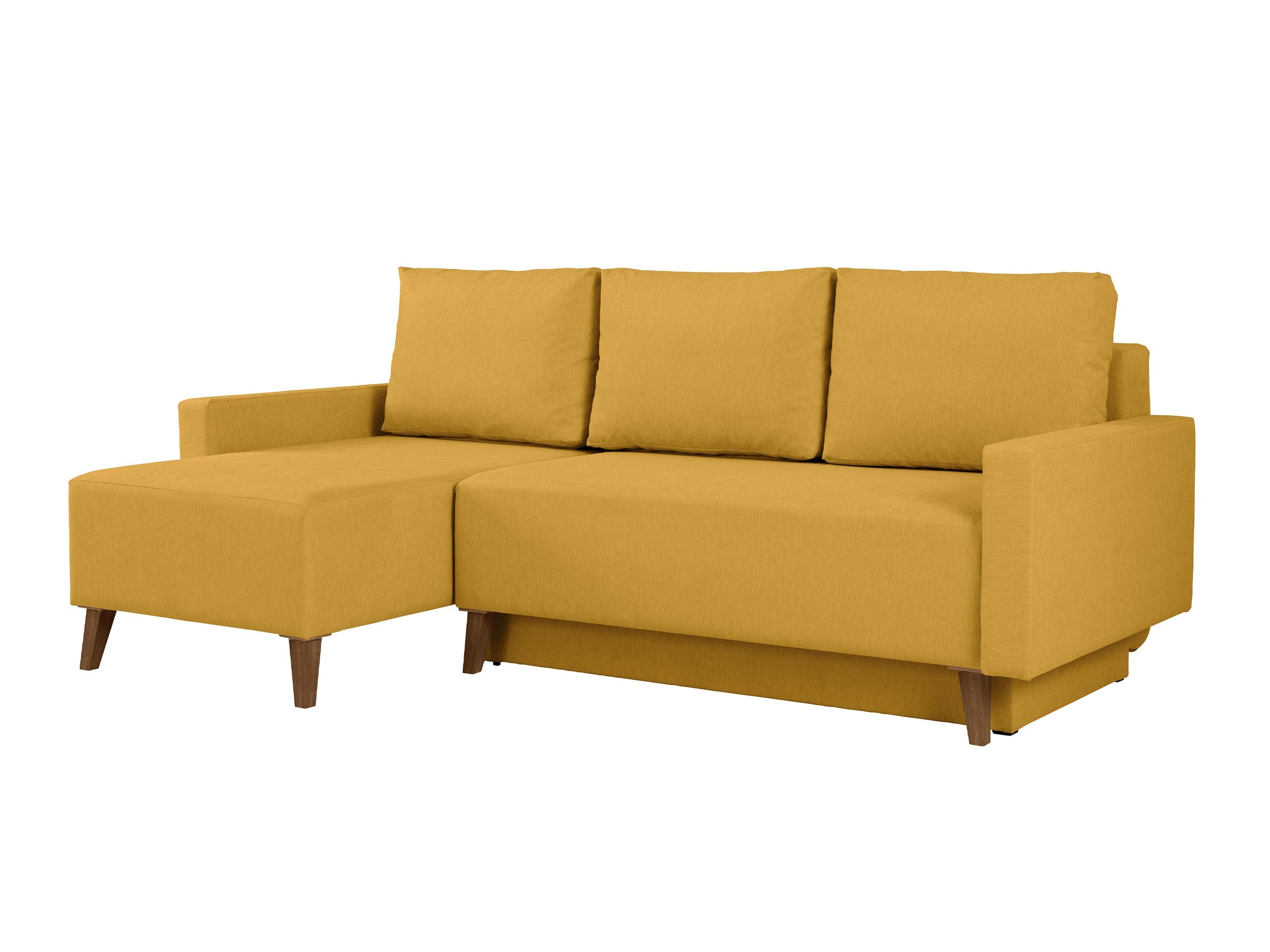 Ecksofa Delbene 130 (Verita 53 + Eichenholzoptik San Remo dunkel)