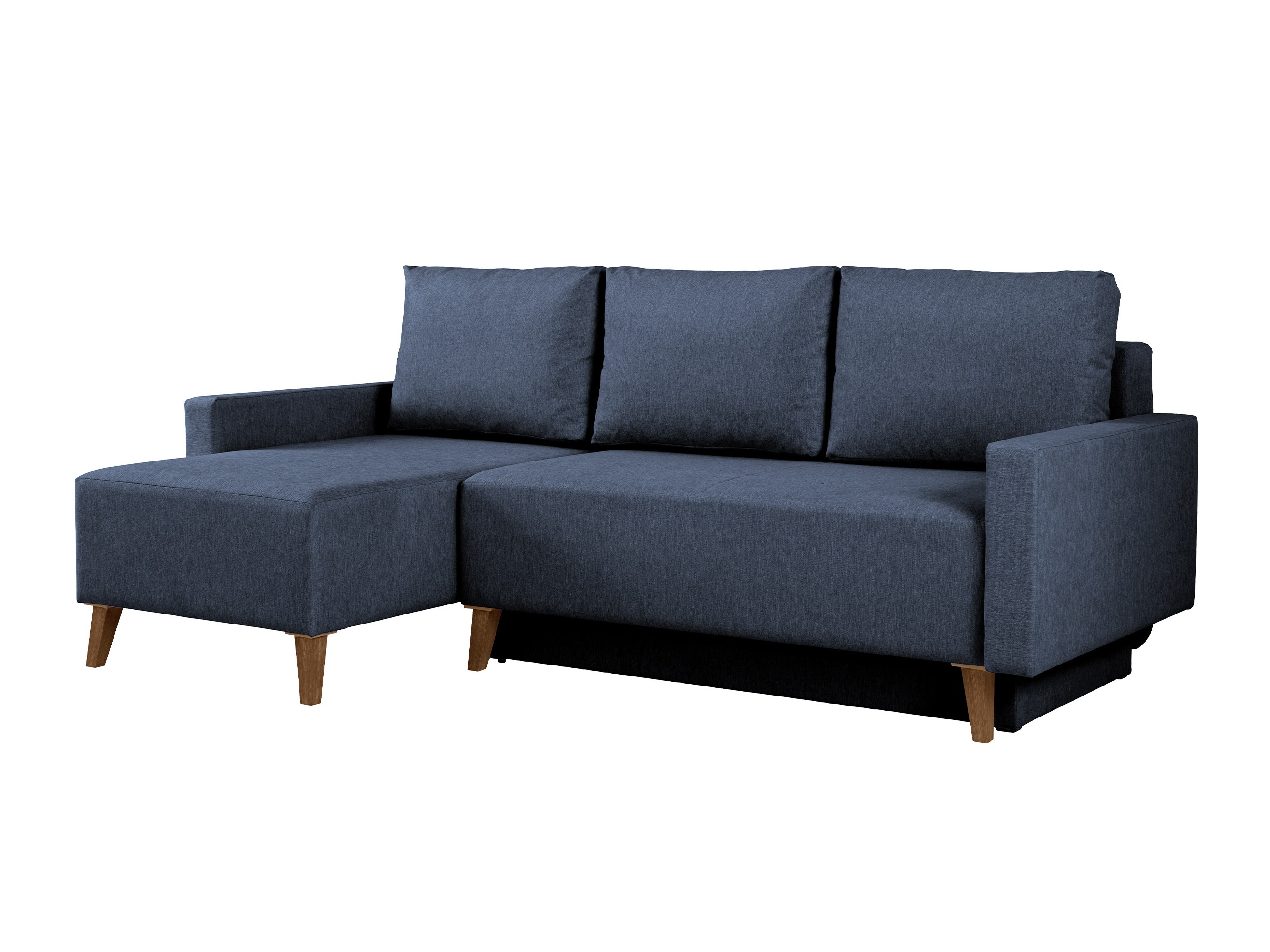 Ecksofa Delbene 130 (Verita 76 + Eichenholzoptik San Remo dunkel)