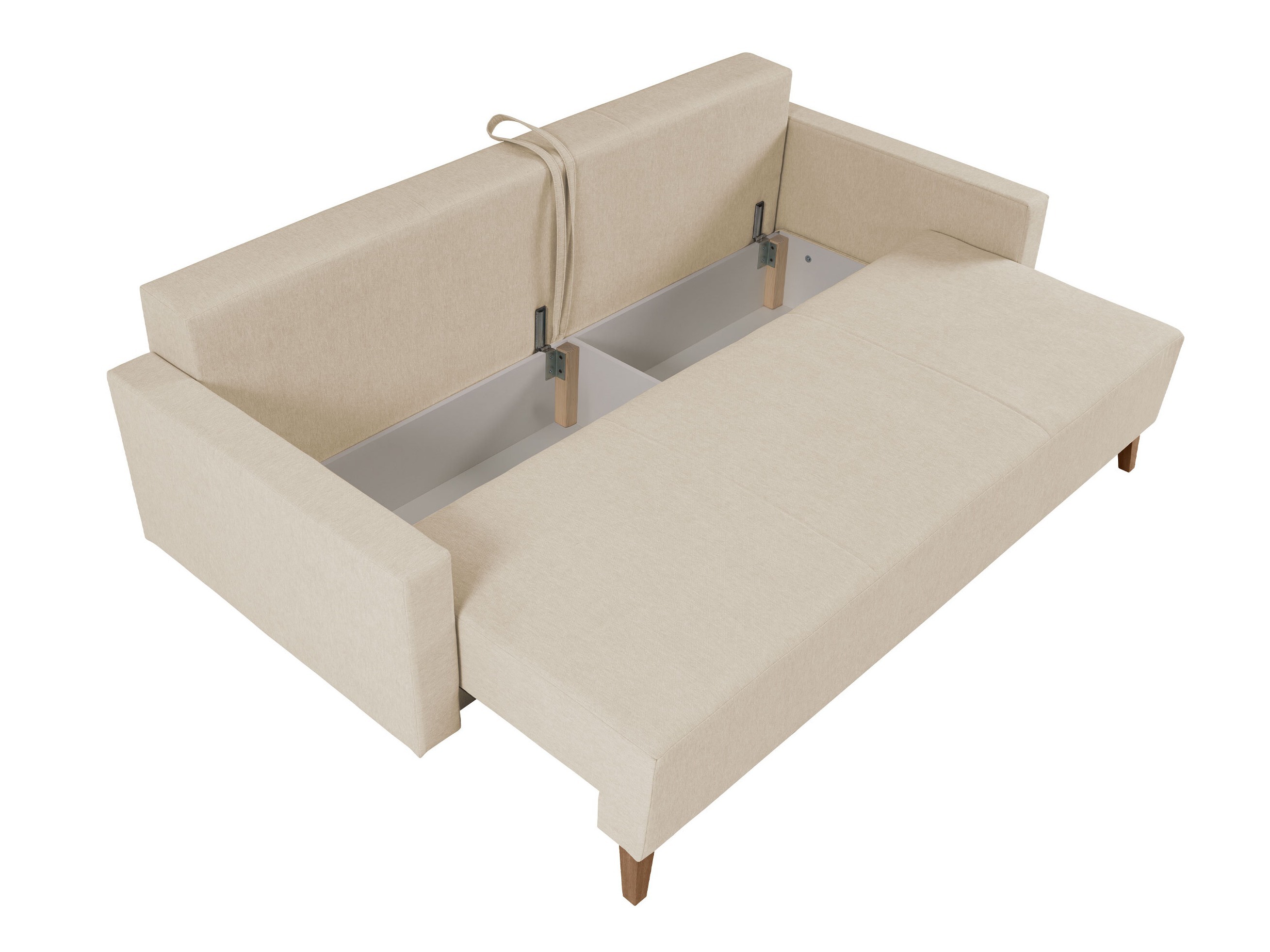 Schlafsofa Delbene 129 (Verita 03 + Eichenholzoptik San Remo dunkel)