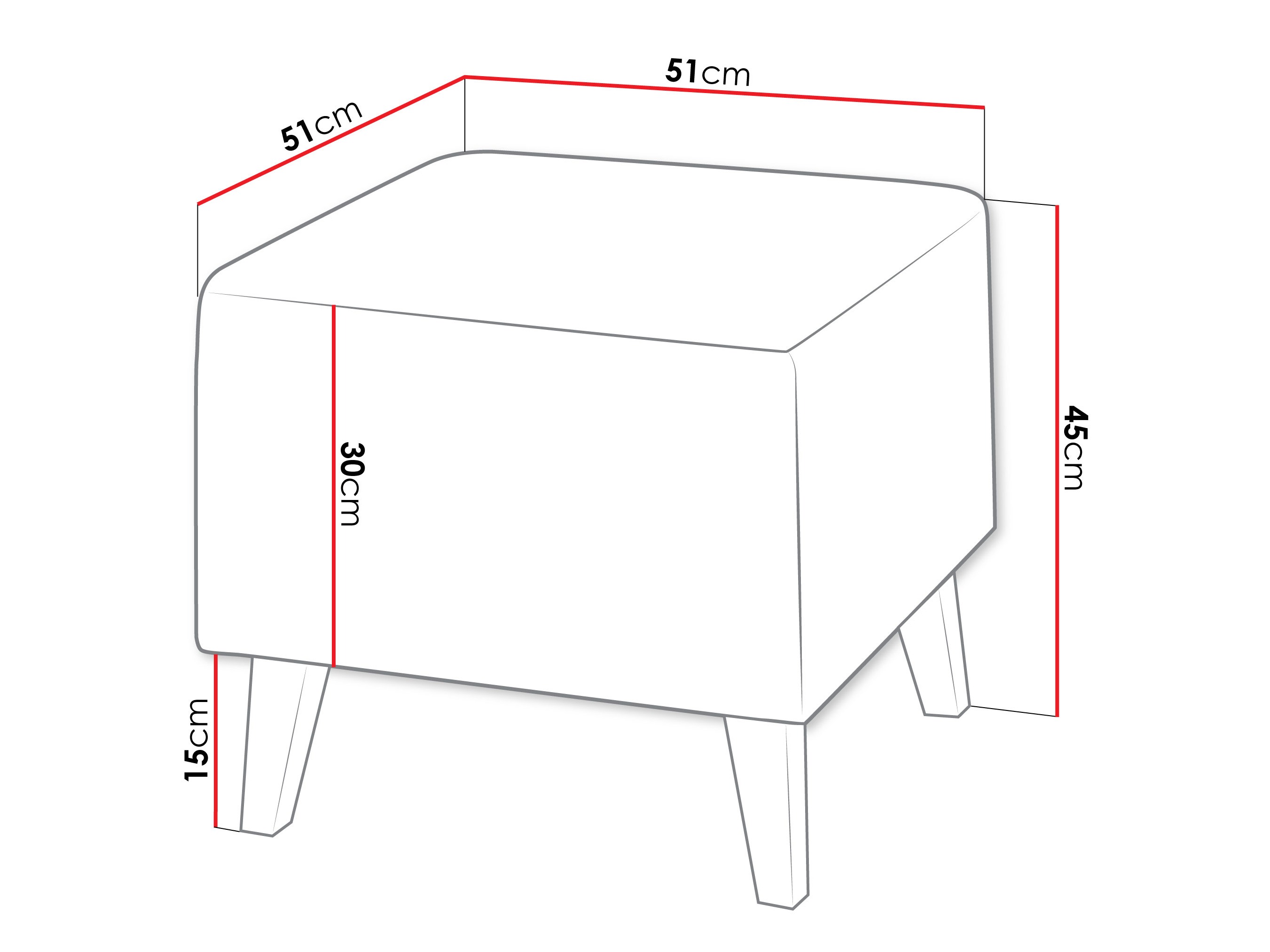 Hocker Delbene 132 (Verita 03 + Eichenholzoptik San Remo dunkel)