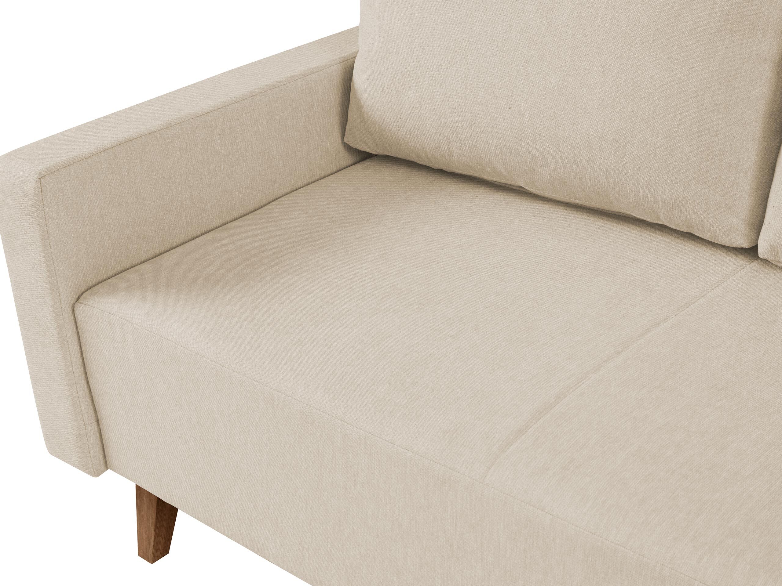 Schlafsofa Delbene 129 (Verita 03 + Eichenholzoptik San Remo dunkel)