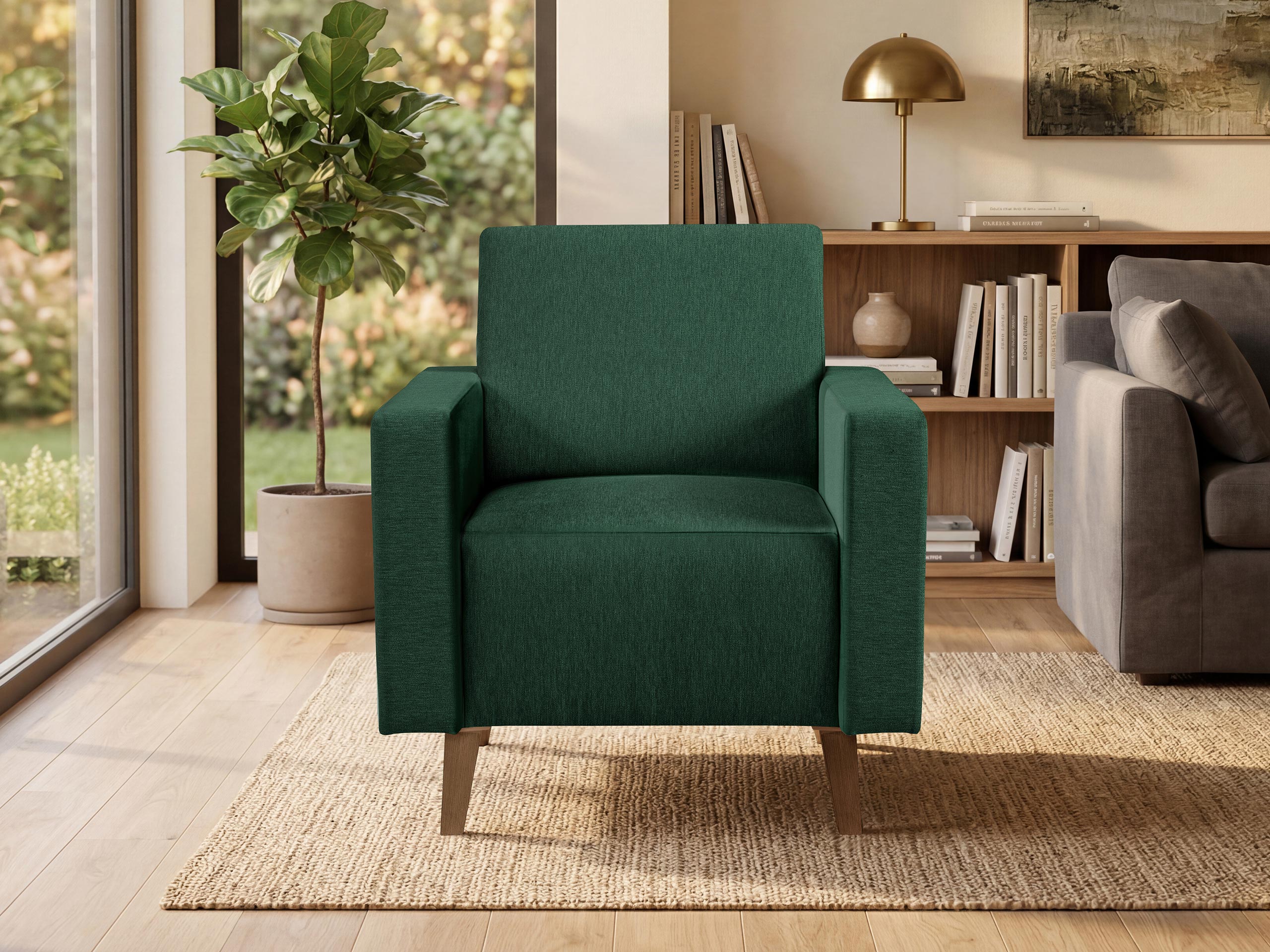 Sessel Delbene 131 (Verita 75 + San-Remo-Eiche dunkel)