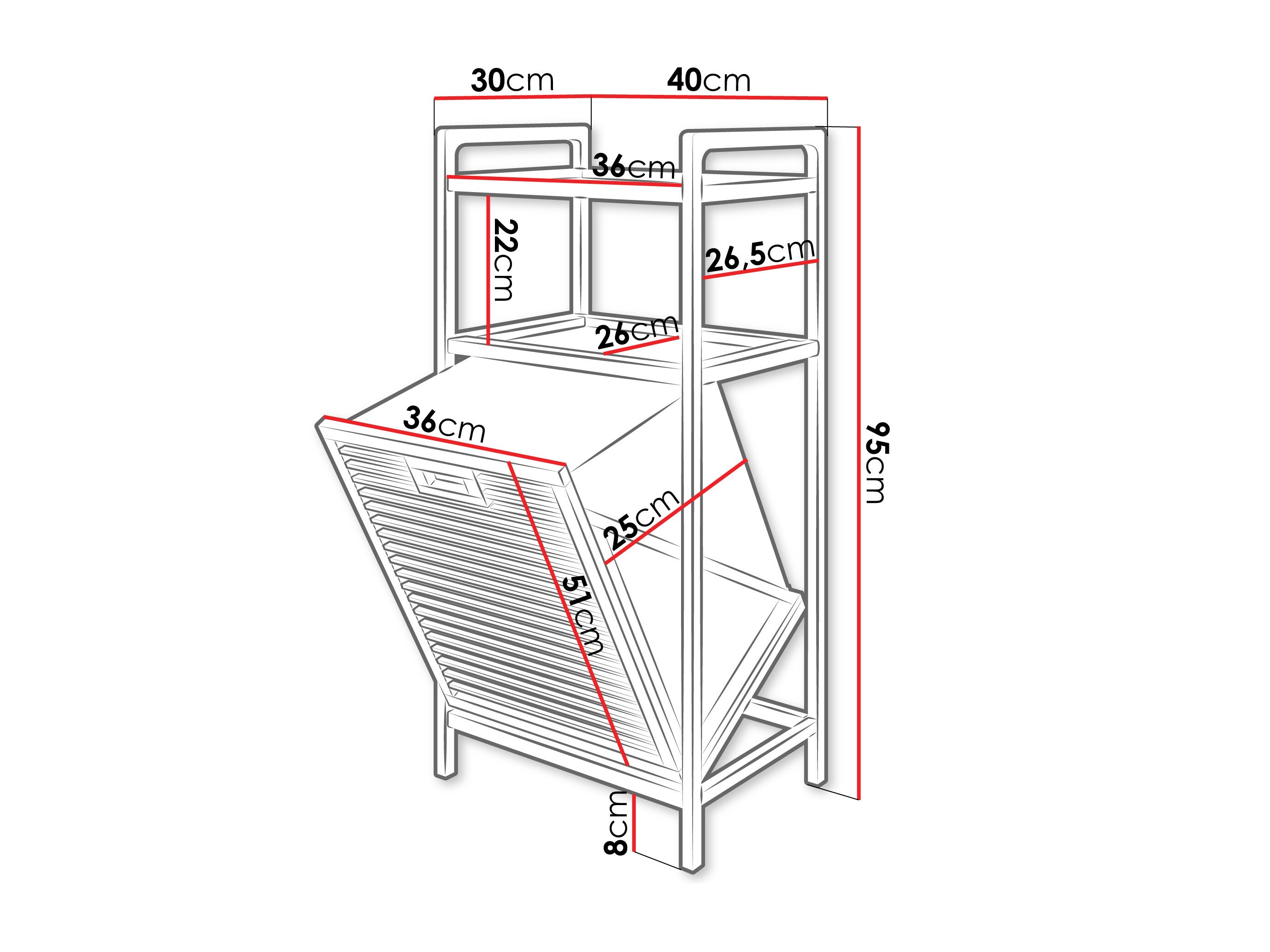 Badezimmer-Regal Structes