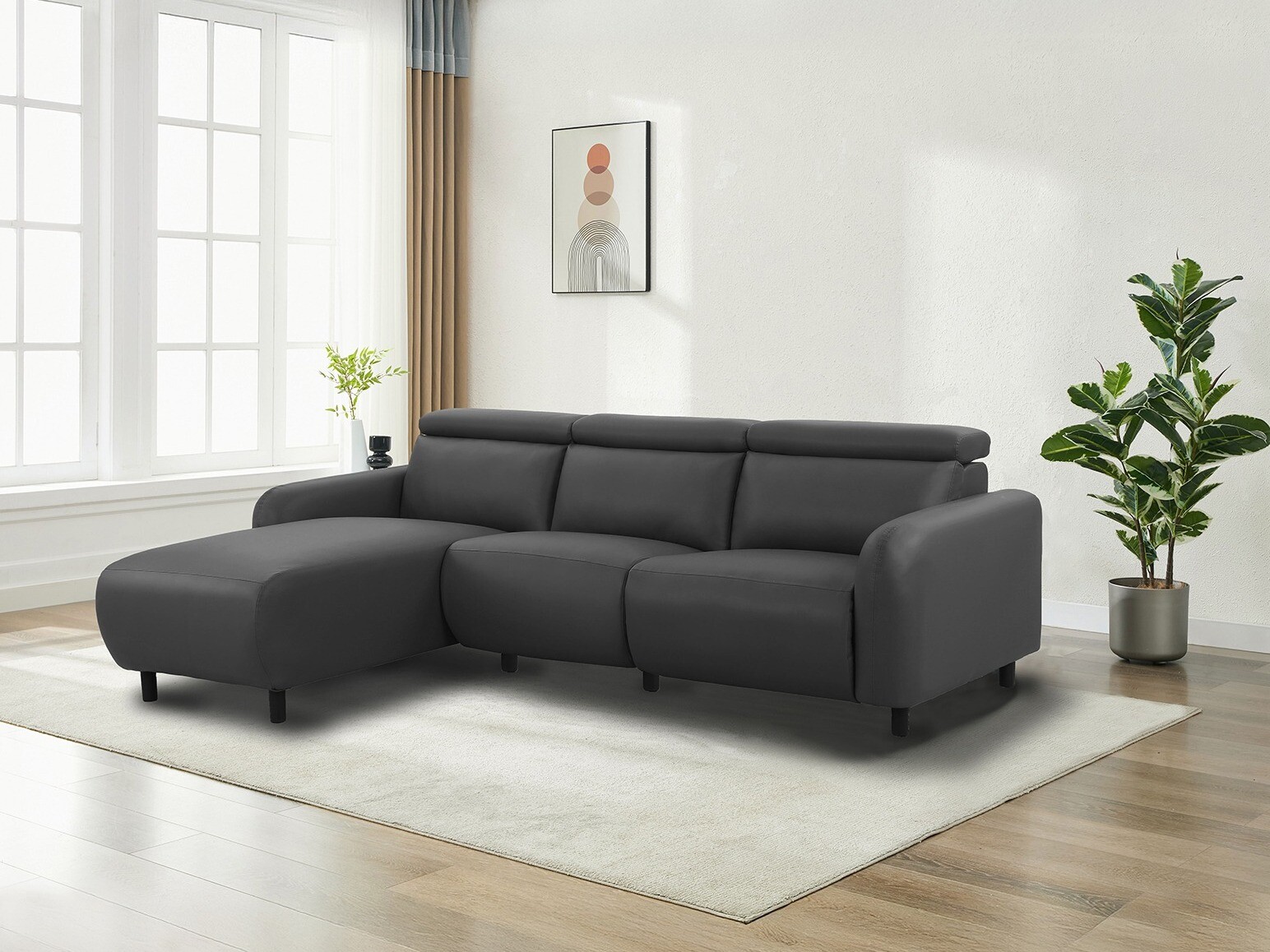 Ecksofa Liegesessel Revbena 107 (Grau)
