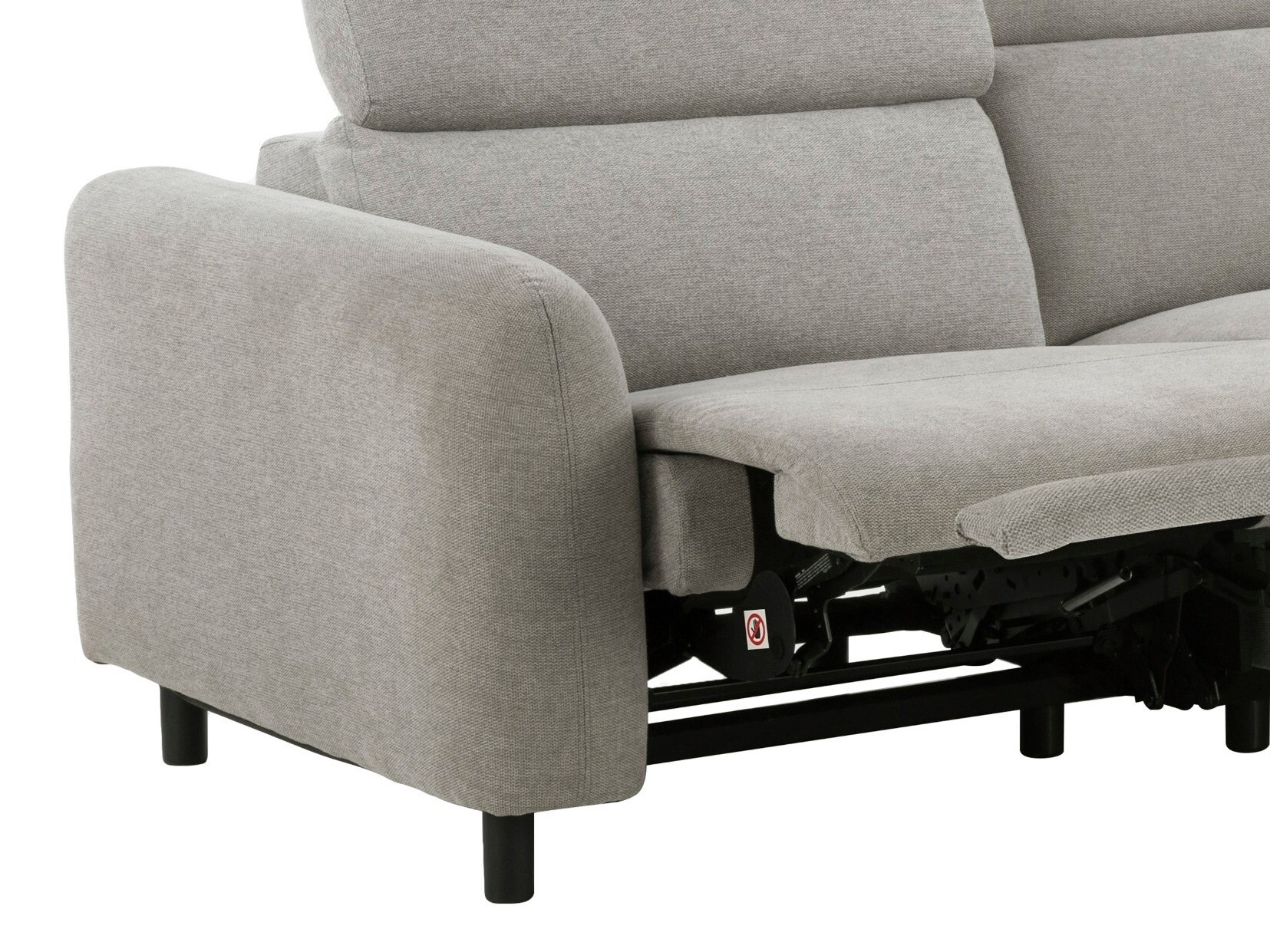 Ecksofa Liegesessel Revbena 107 (Hellgrau)