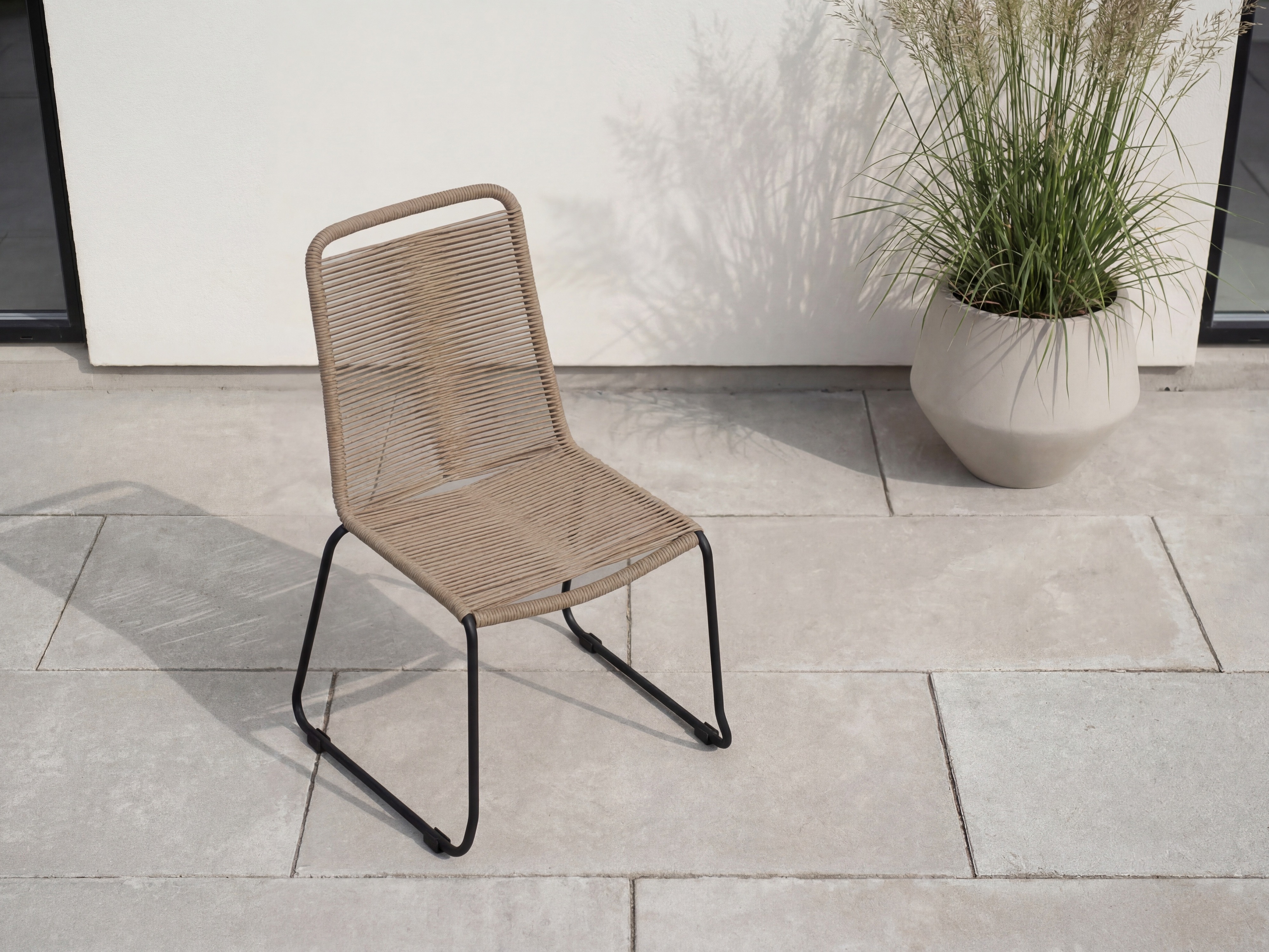 Gartenstuhl Dallas 2820 (Hellbraun + Schwarz)