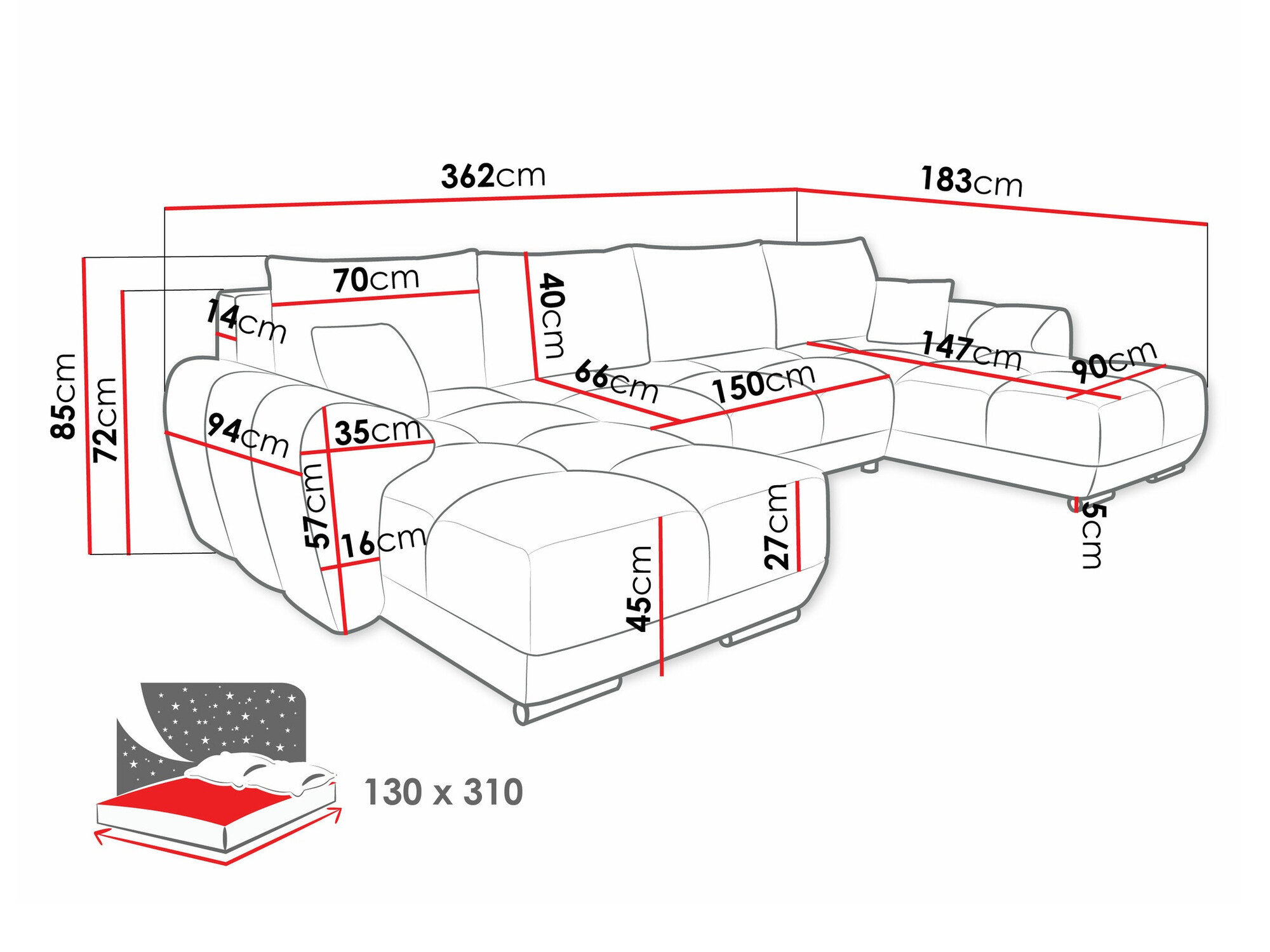 Ecksofa SD3293