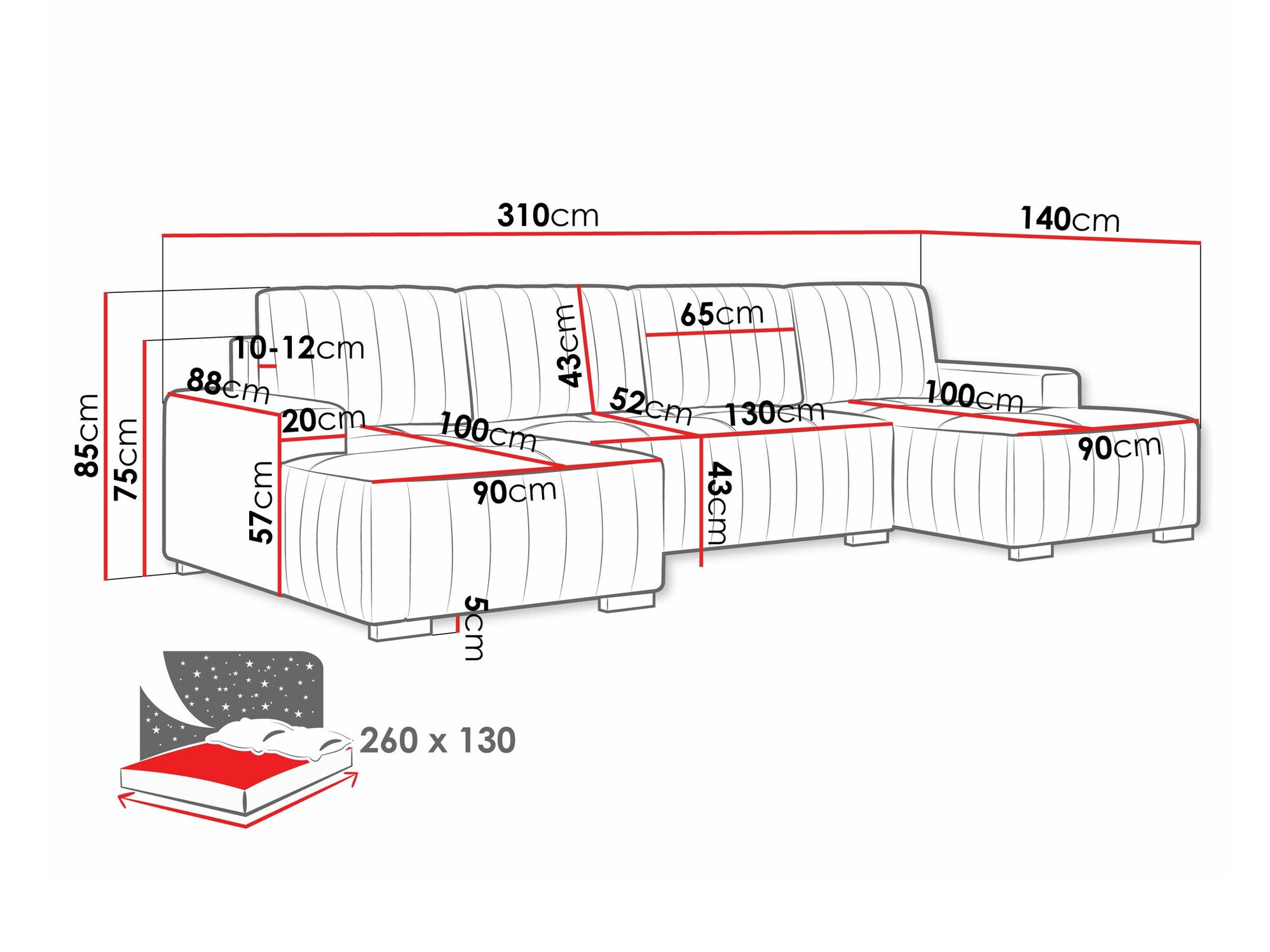 Ecksofa SD3304