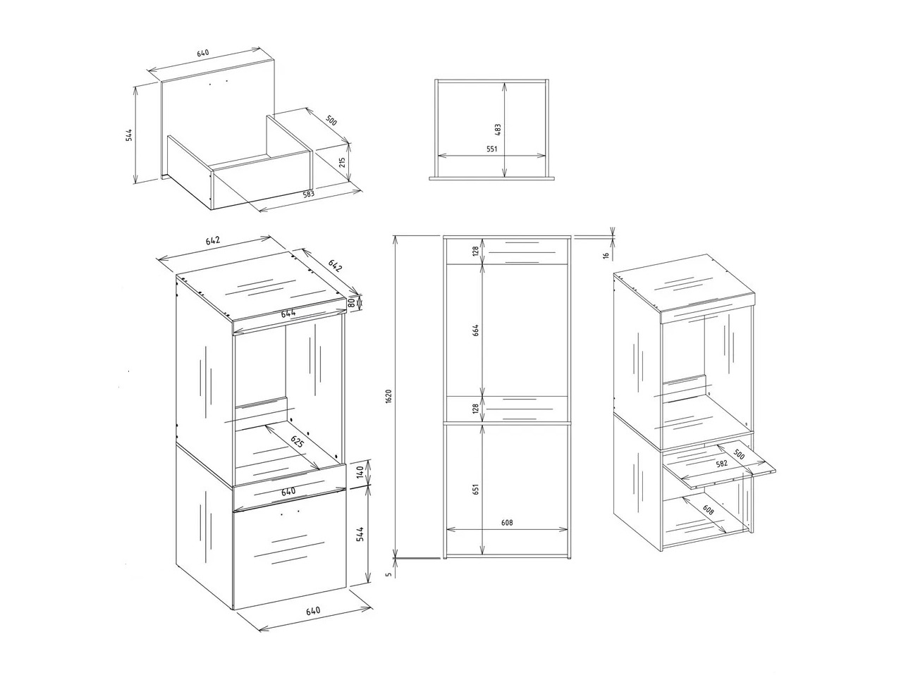 Badezimmer-Regal Balelbo 110 (Weiss)