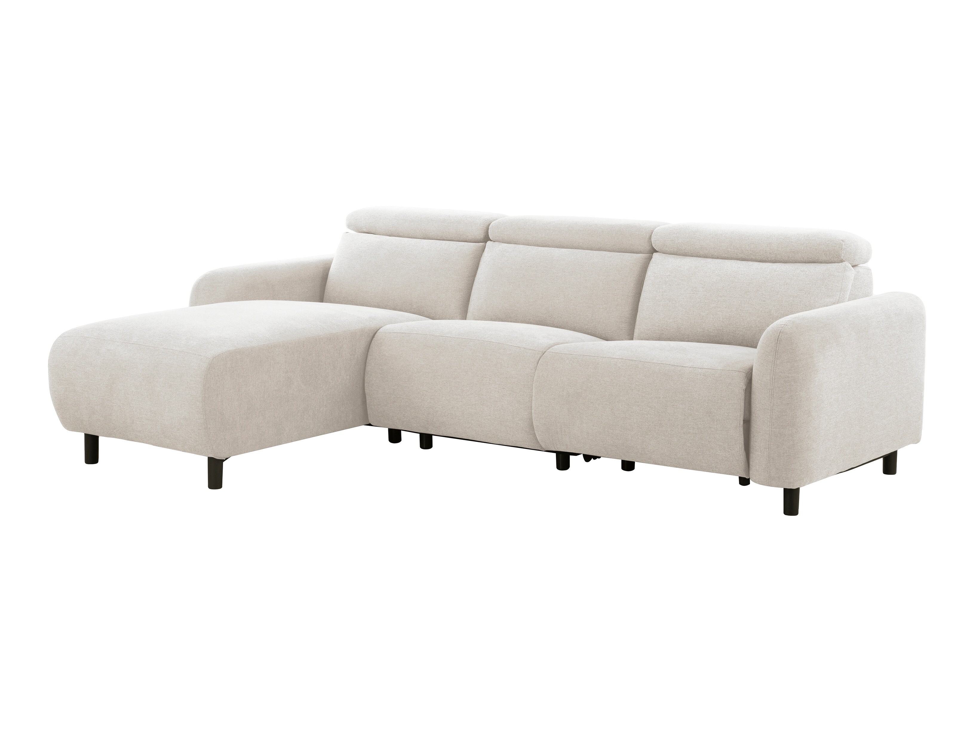 Ecksofa Liegesessel Revbena 100 (Cremefarben)