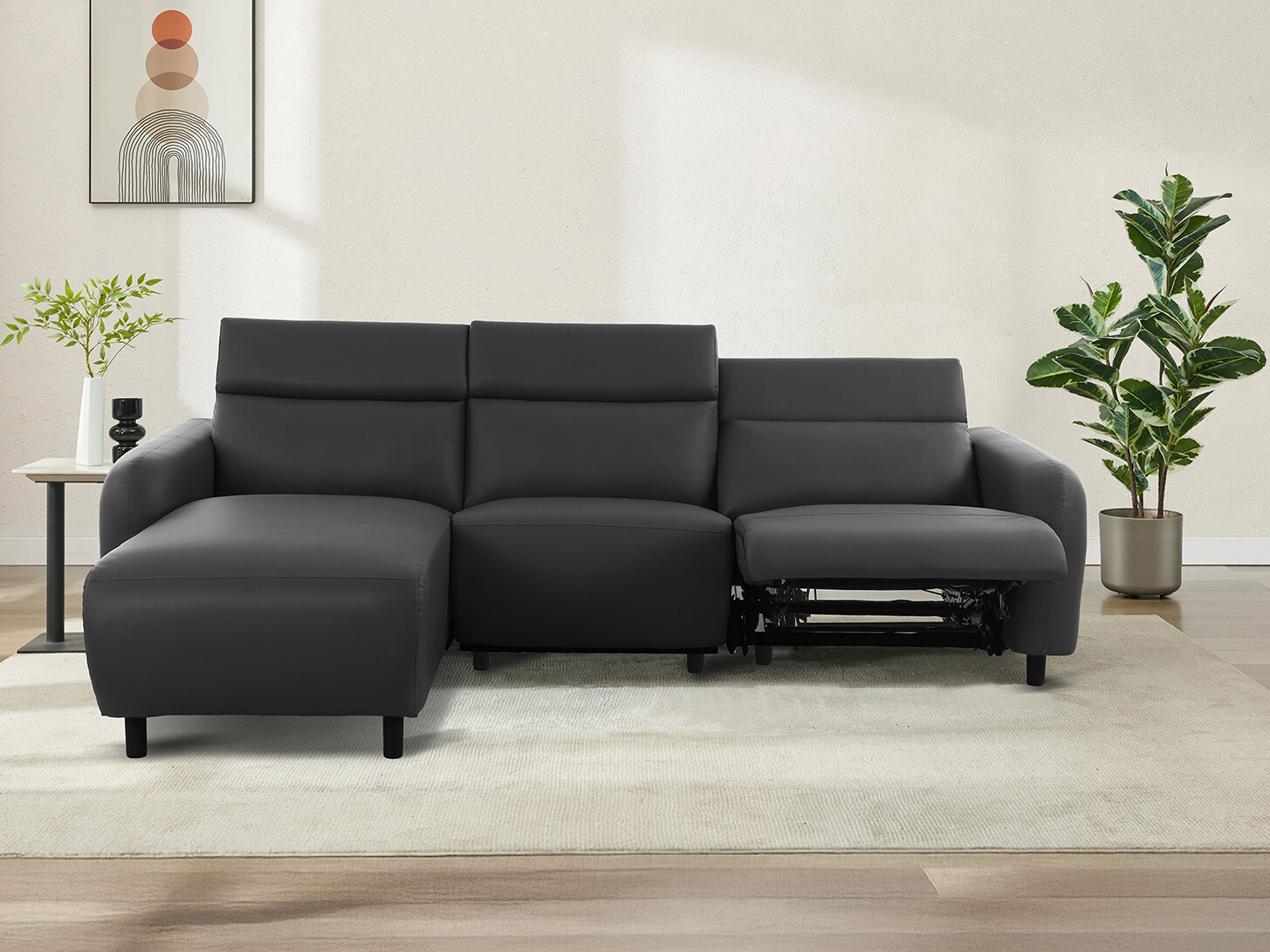 Ecksofa Liegesessel Revbena 100 (Grau)