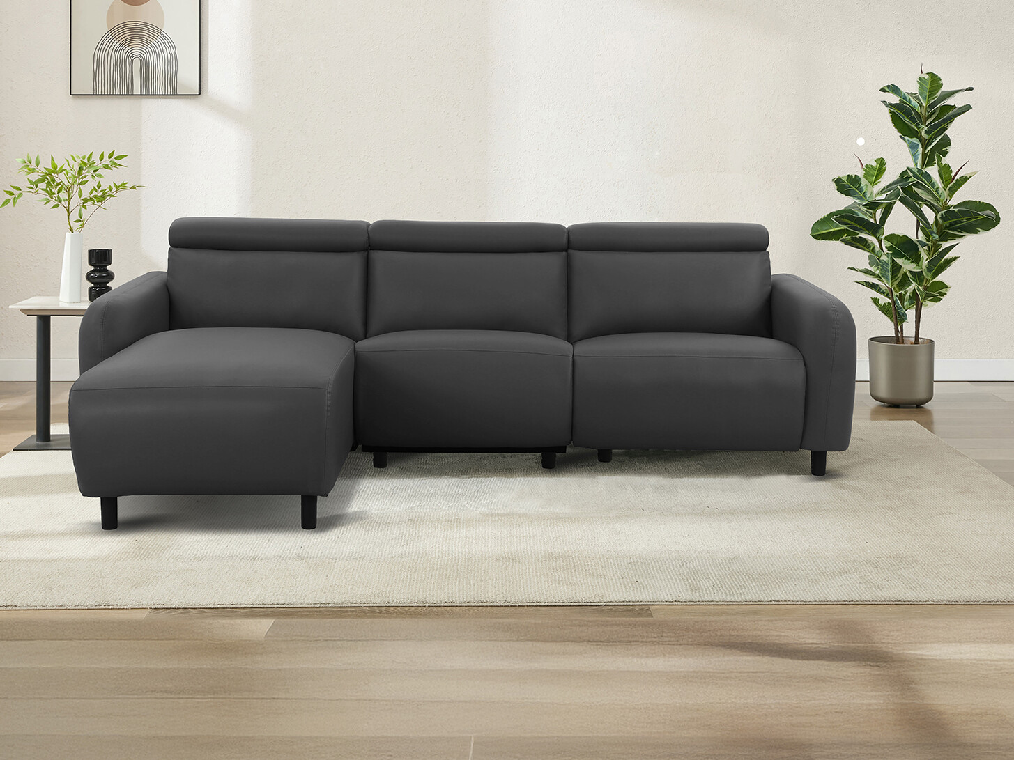 Ecksofa Liegesessel Revbena 100 (Grau)