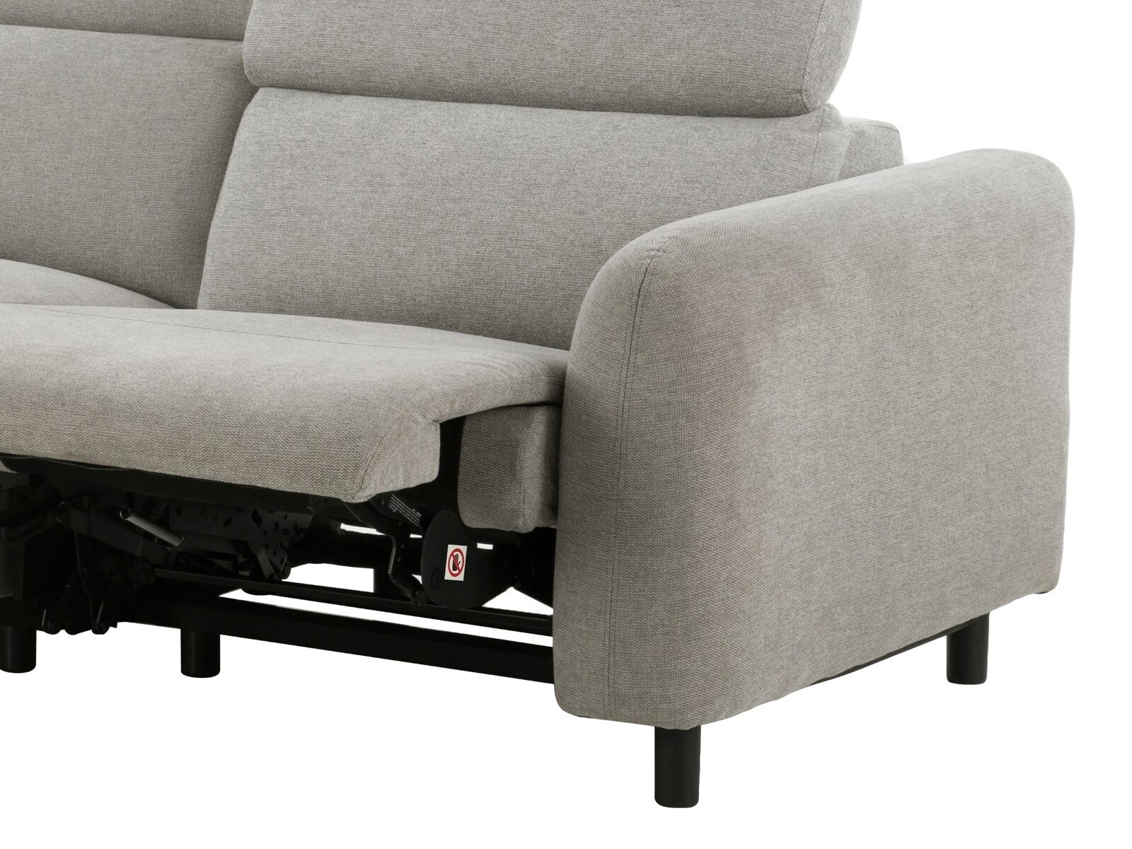 Ecksofa Liegesessel Revbena 100 (Hellgrau)
