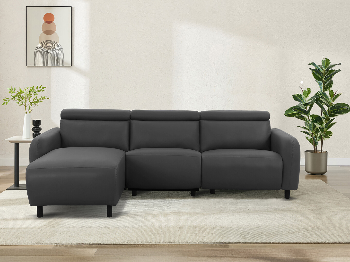 Ecksofa Liegesessel Revbena 107 (Grau)