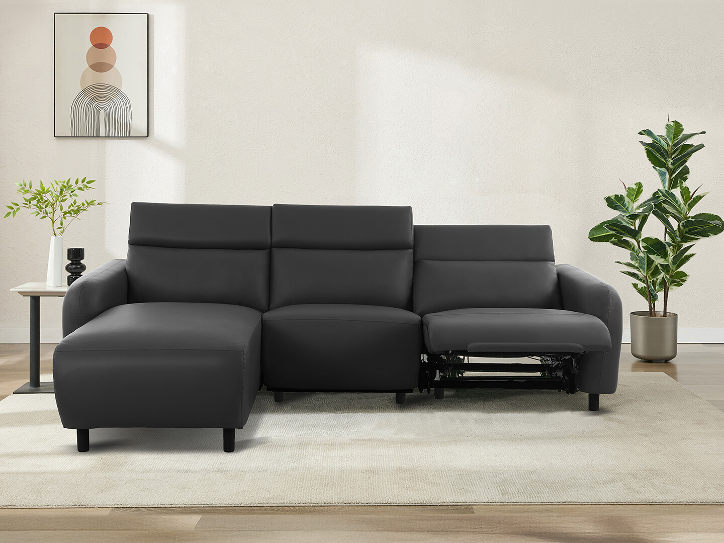 Ecksofa Liegesessel Revbena 107 (Grau)