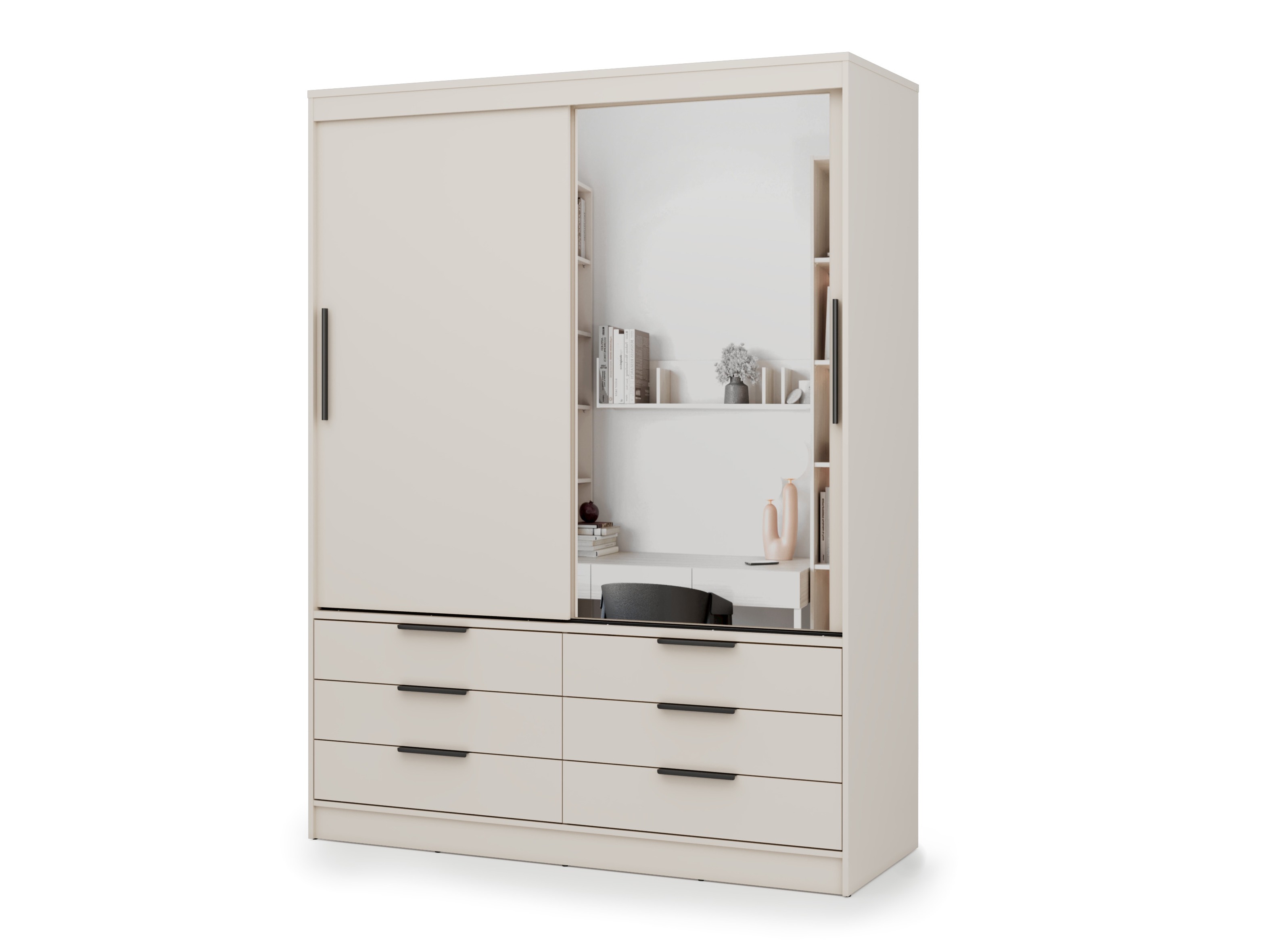 Kleiderschrank Fresno 183 (Beige)