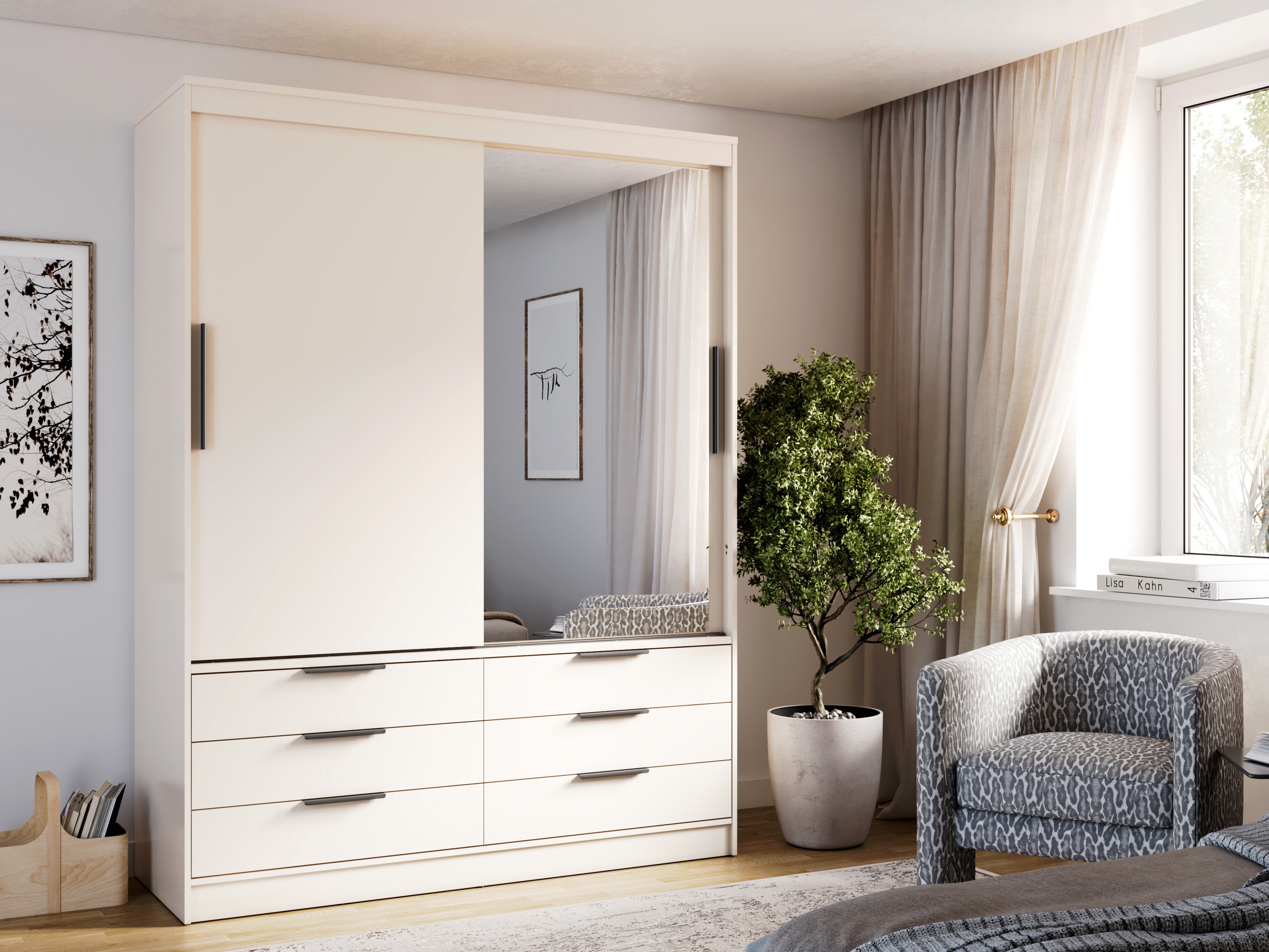 Kleiderschrank Fresno 183 (Beige)