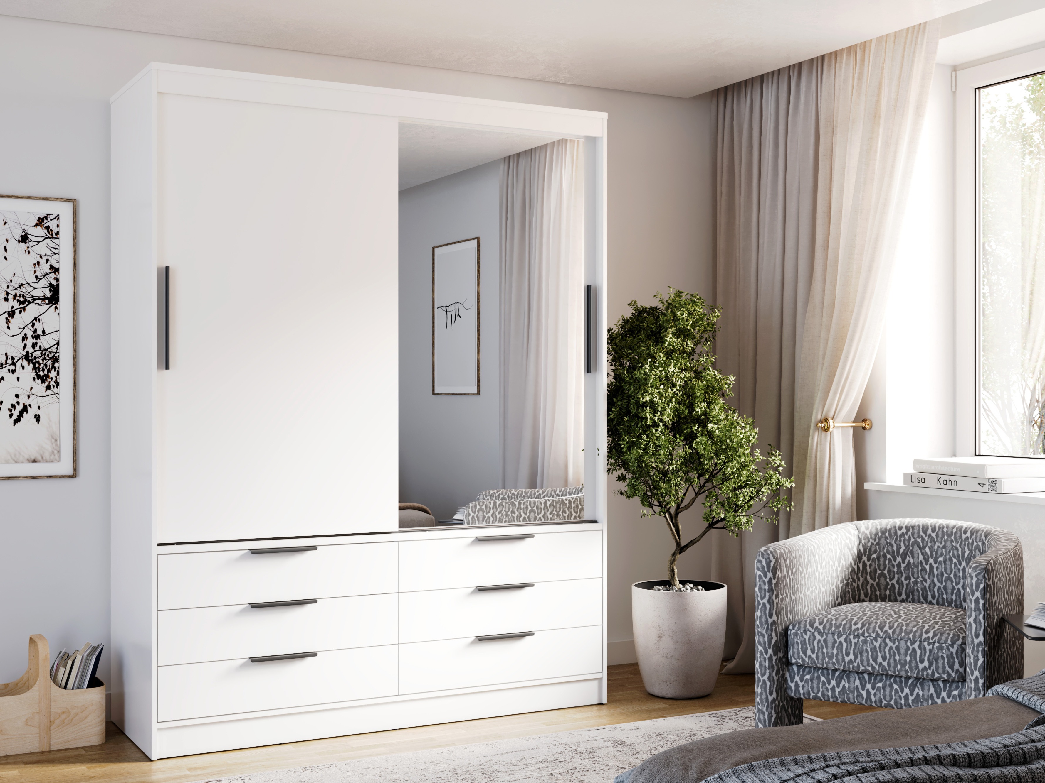 Kleiderschrank Fresno 183 (Weiss)
