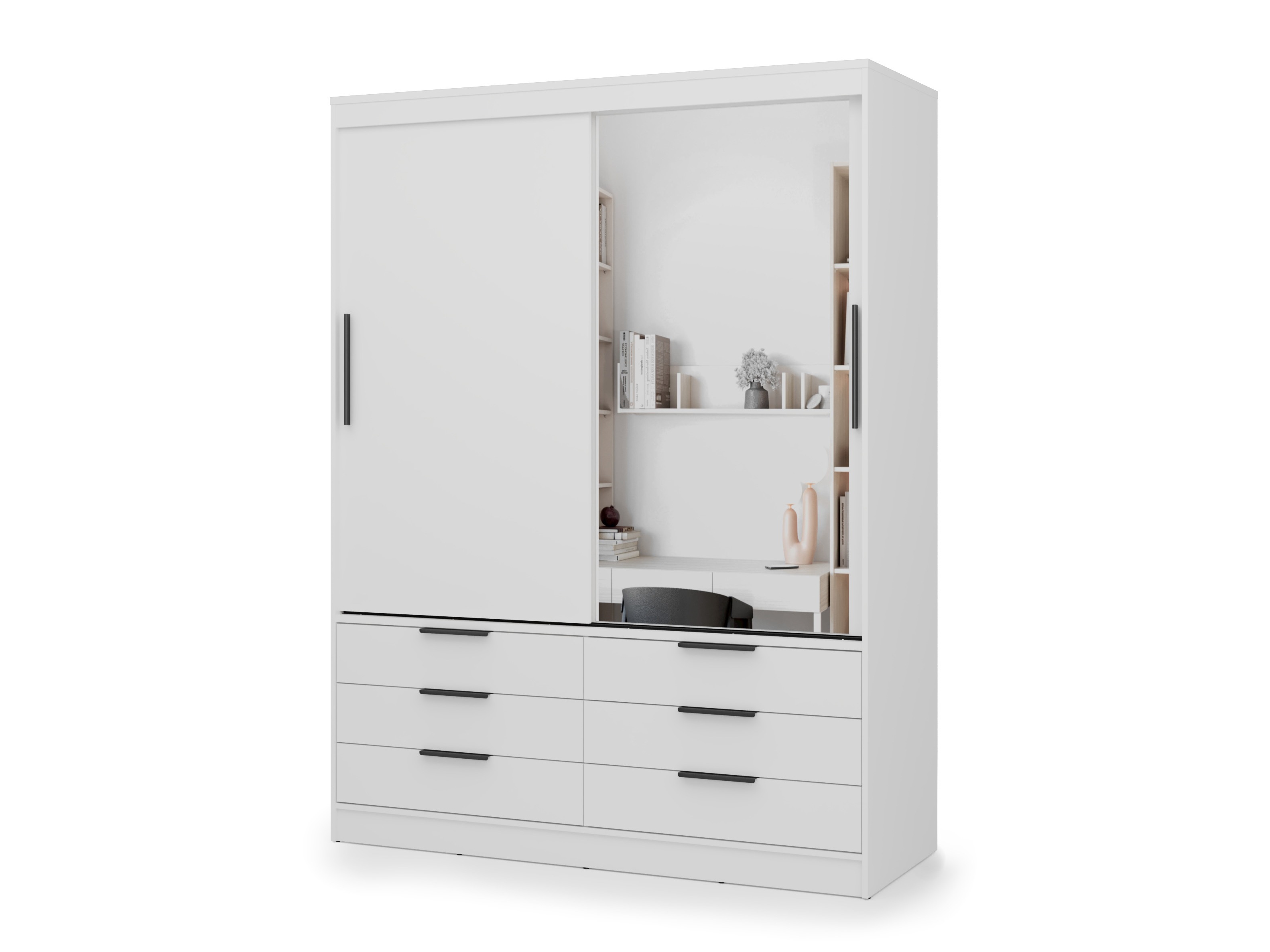 Kleiderschrank Fresno 183 (Weiss)