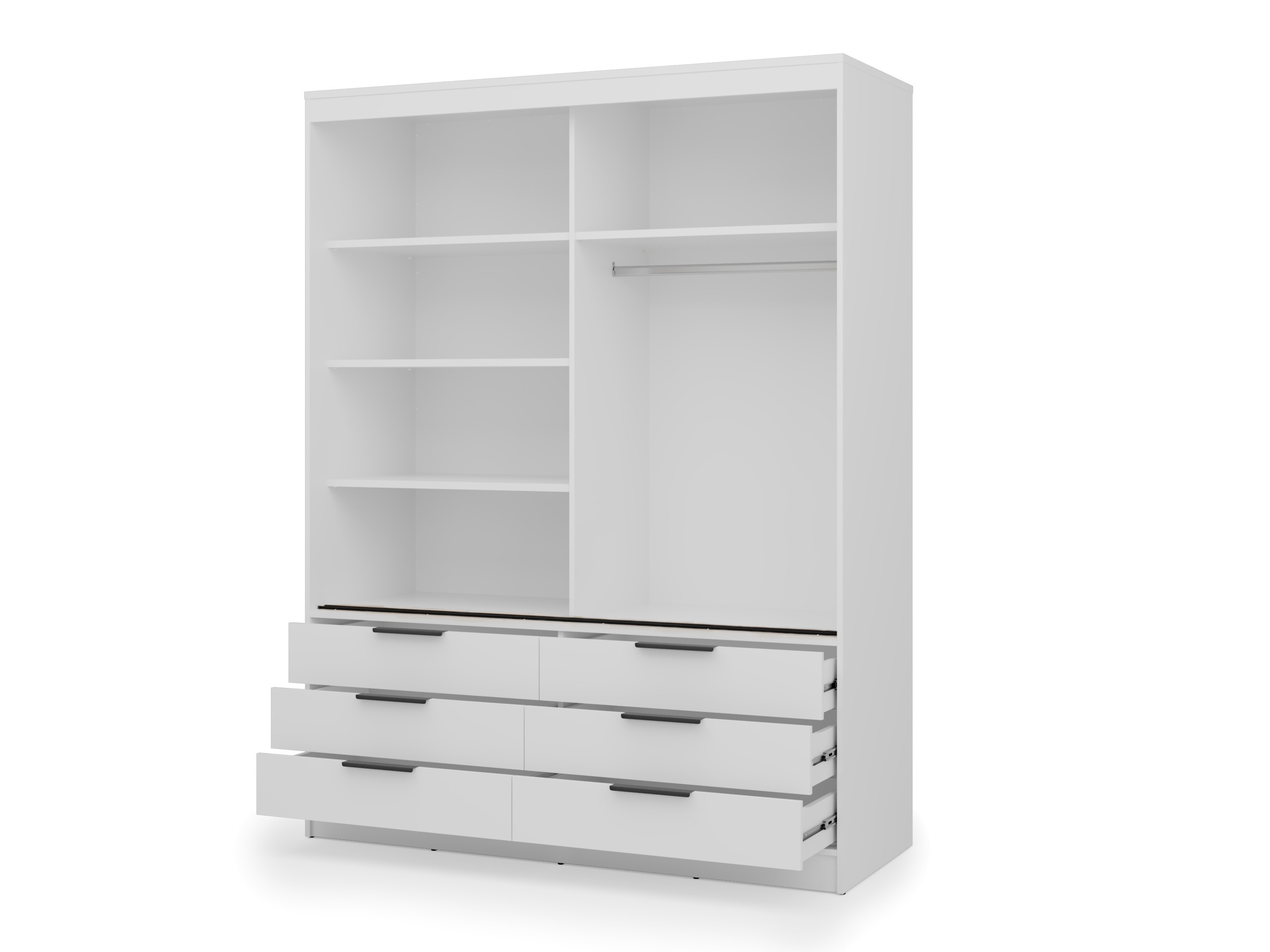 Kleiderschrank Fresno 183 (Weiss)