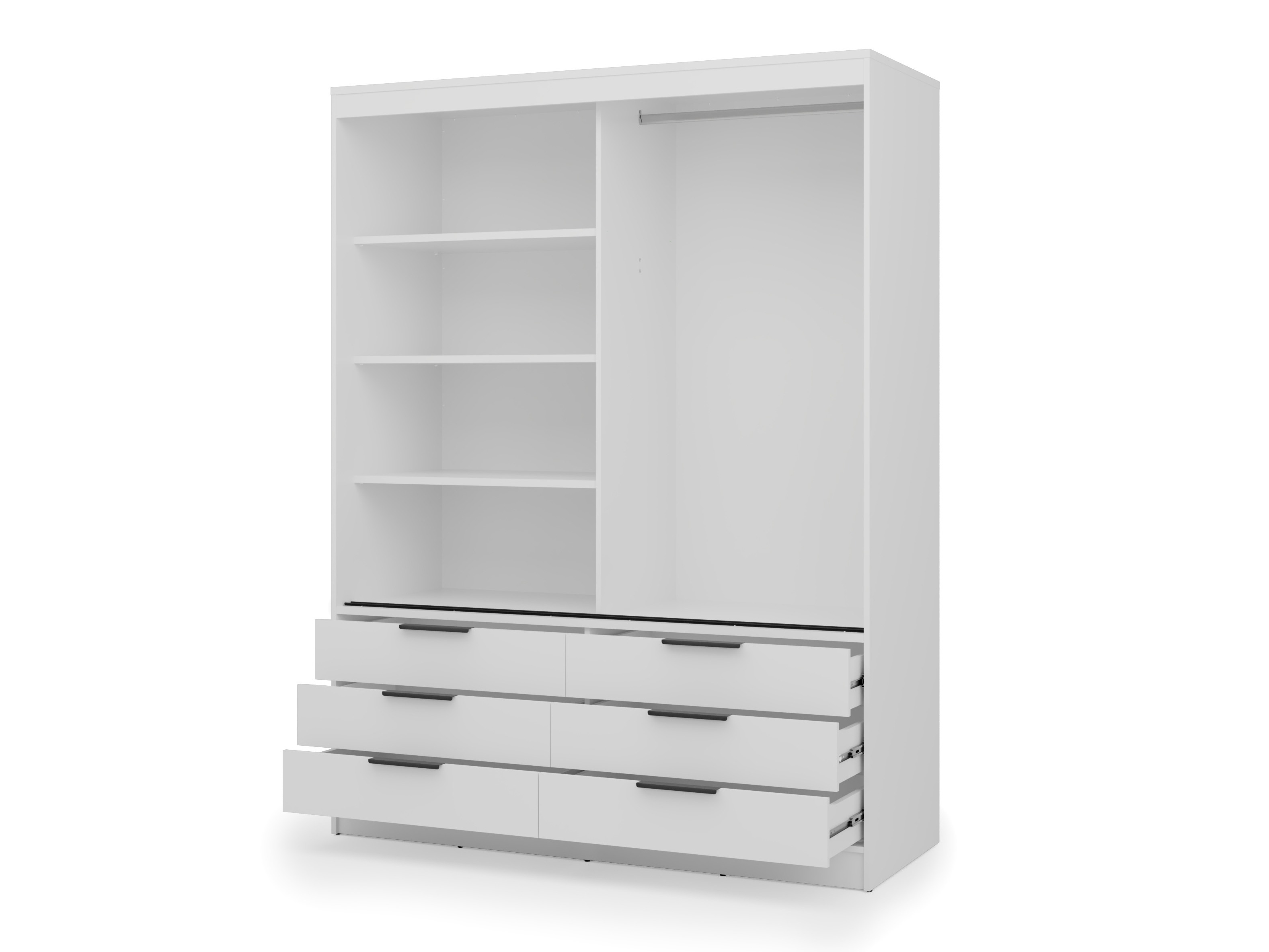 Kleiderschrank Fresno 183 (Weiss)
