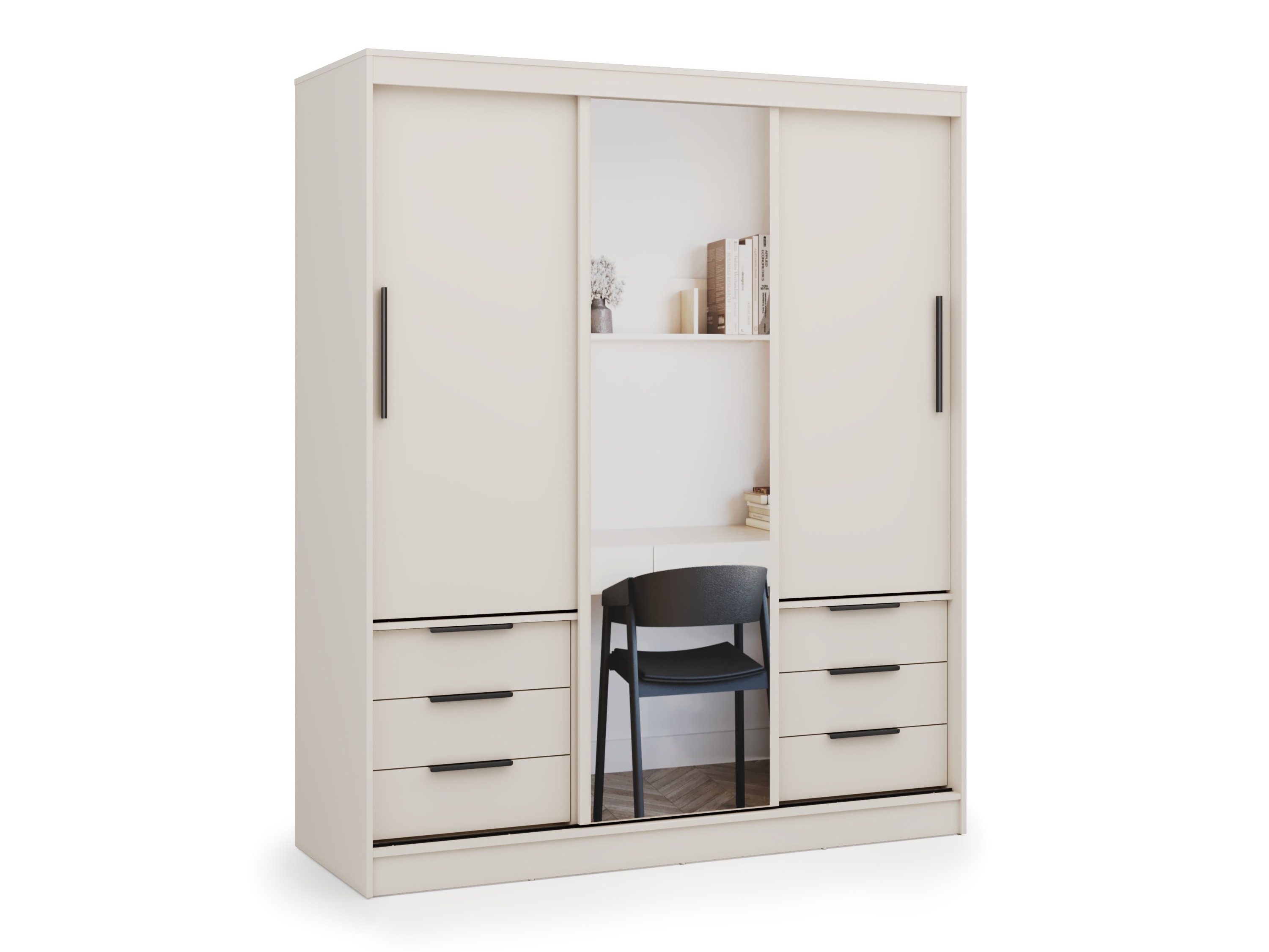 Kleiderschrank Fresno 184 (Beige)
