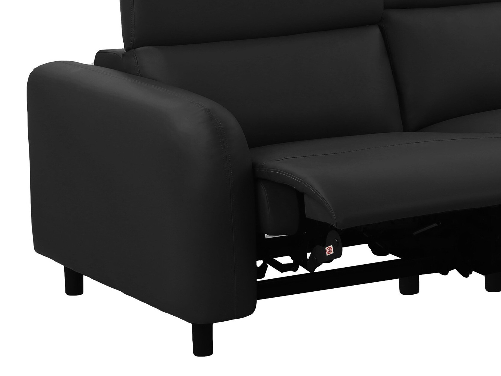 Sofa mit Liegefunktion Revbena 101 (Schwarz)