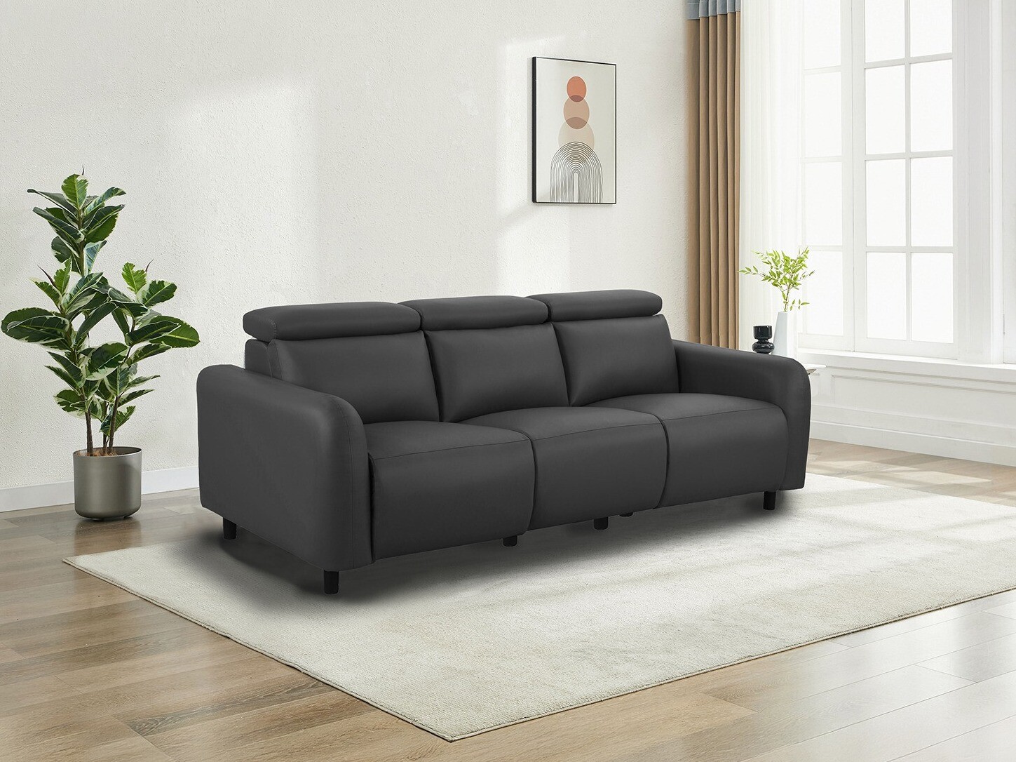 Sofa mit Liegefunktion Revbena 102 (Grau)