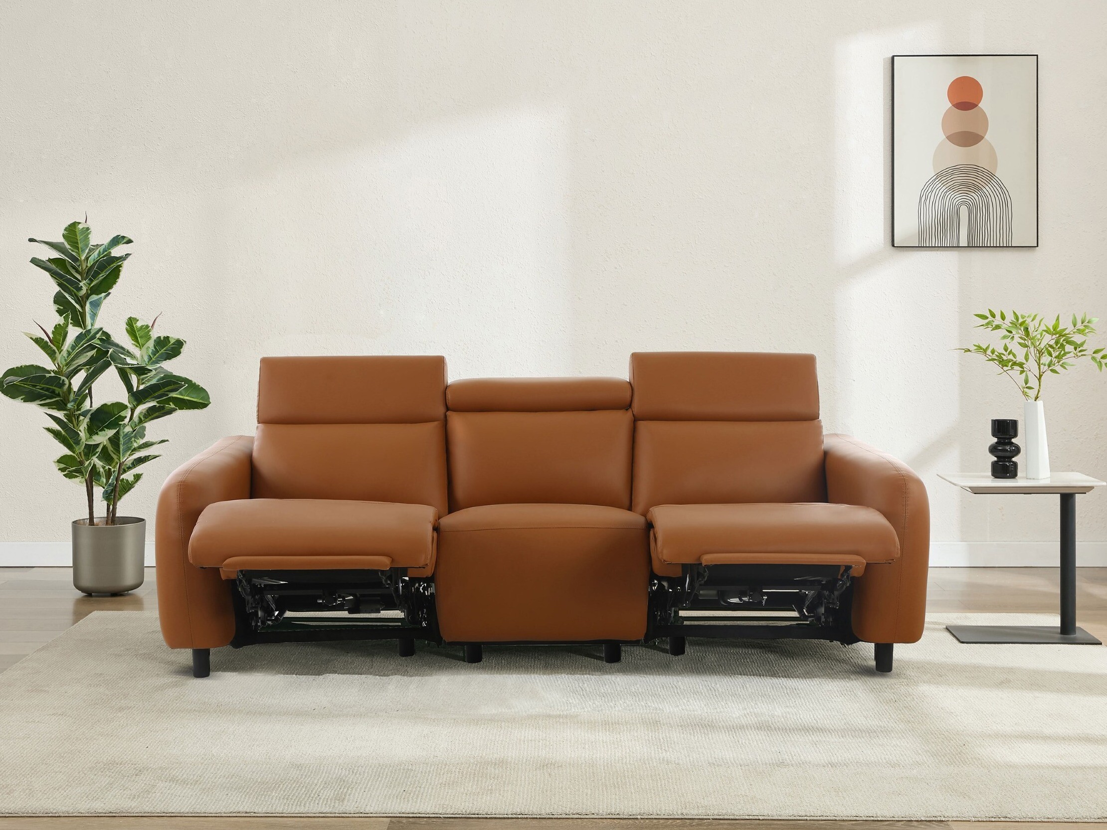 Sofa mit Liegefunktion Revbena 102 (Orange)