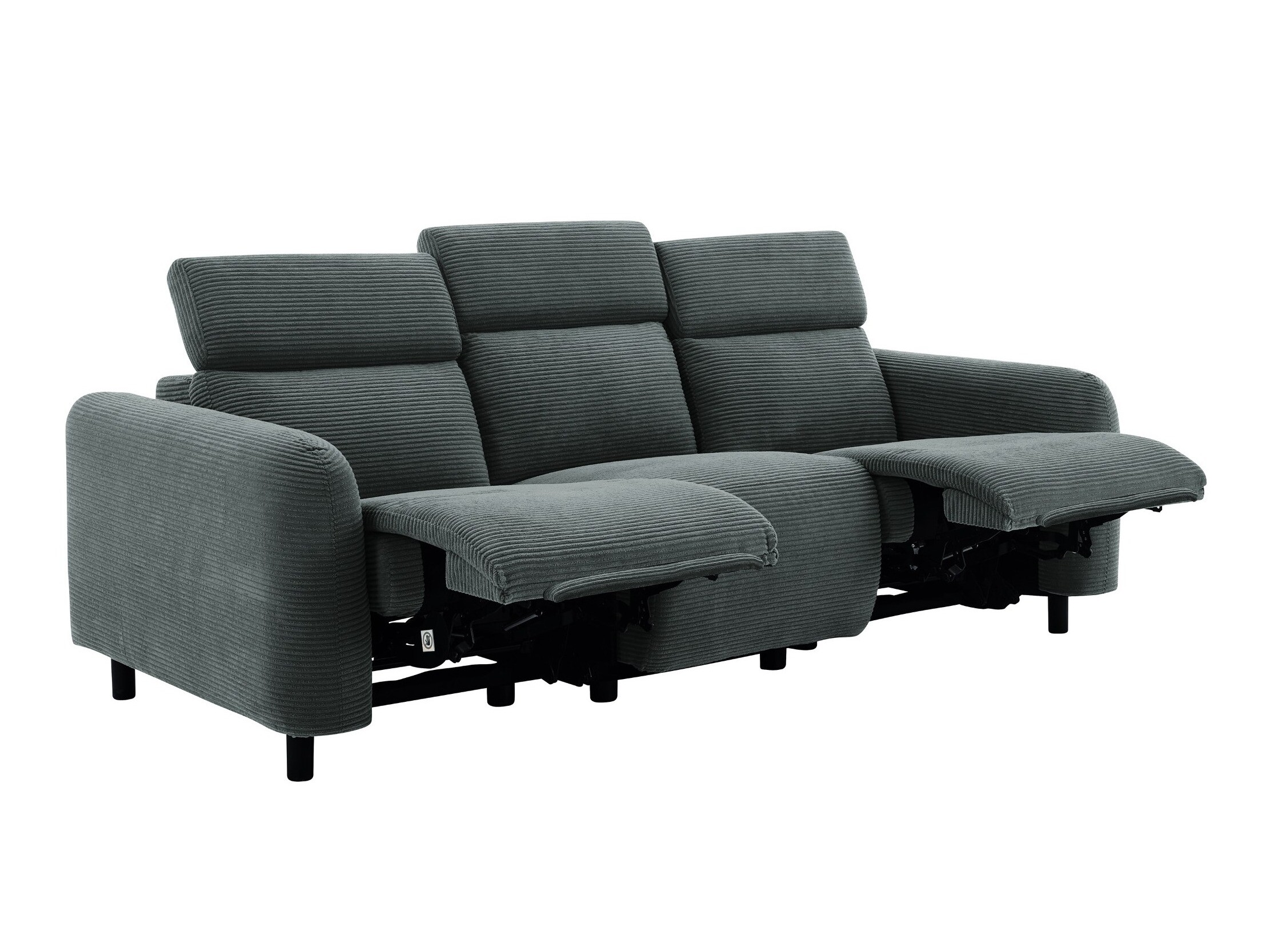 Sofa mit Liegefunktion Revbena 105 (Anthrazit)