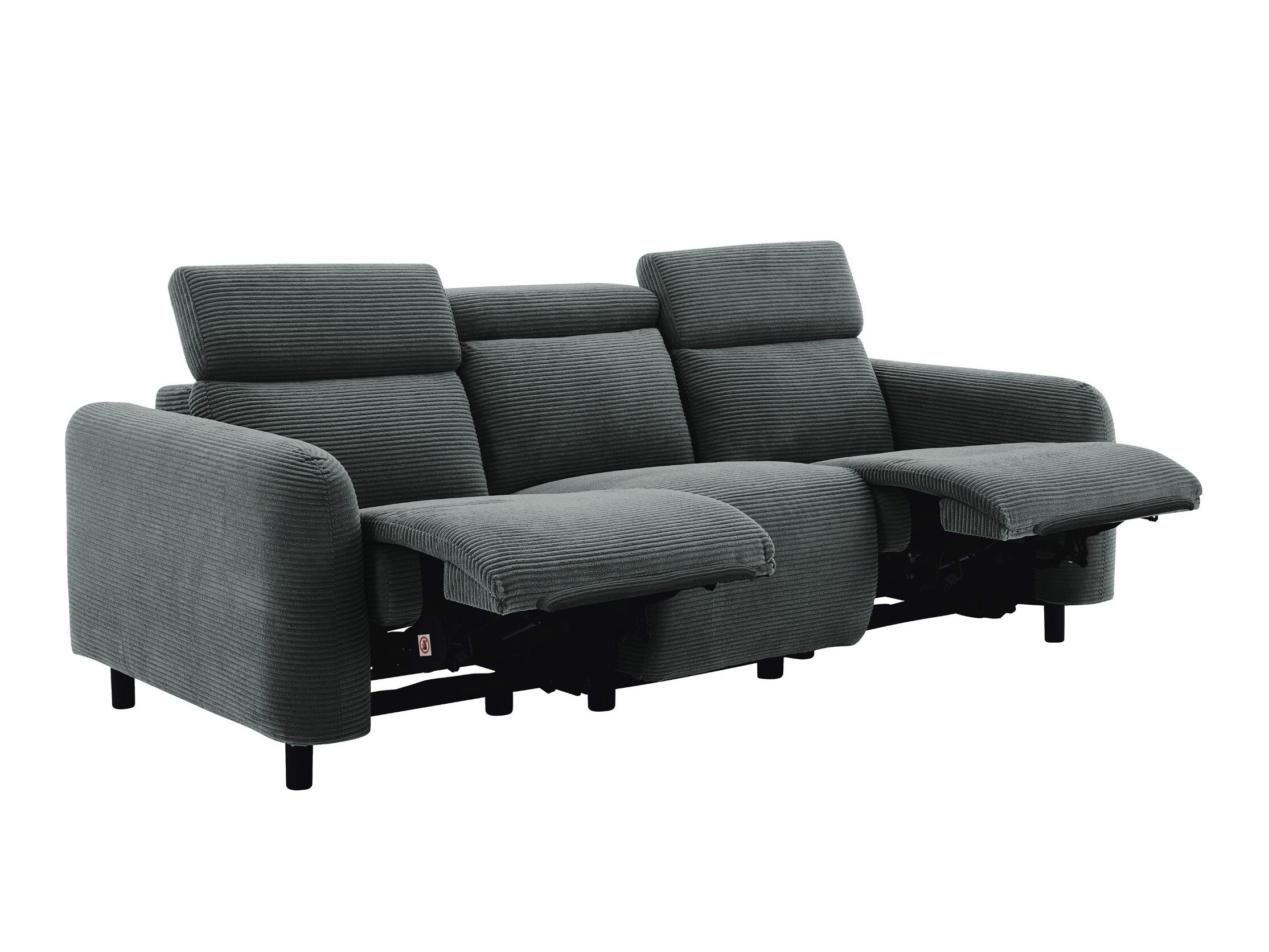 Sofa mit Liegefunktion Revbena 105 (Anthrazit)