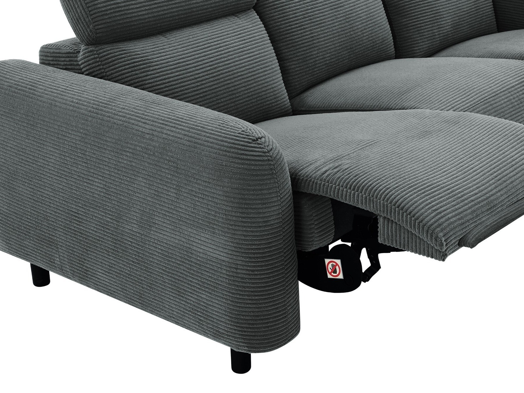 Sofa mit Liegefunktion Revbena 105 (Anthrazit)